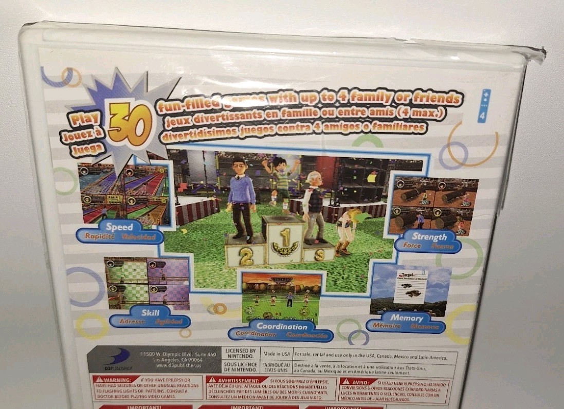 Family Party 30 Great Games Nintendo Wii 2008 Tamsoft/D3 PUBLISHER NEW W/TEAR