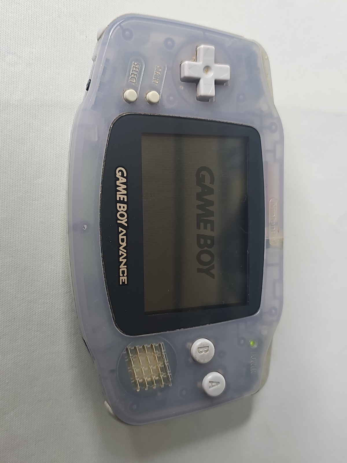 Nintendo Game Boy Advance Handheld Gaming Console Clear Glacier Gray | AGB-001