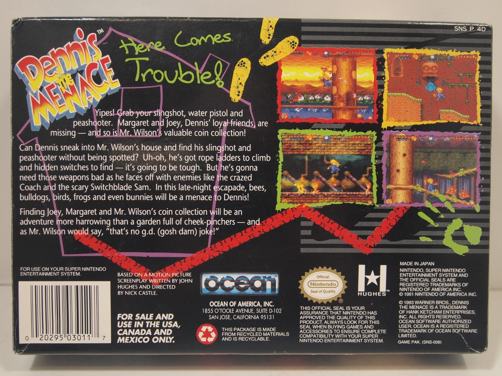 Dennis the Menace (Super Nintendo | SNES) Authentic BOX ONLY