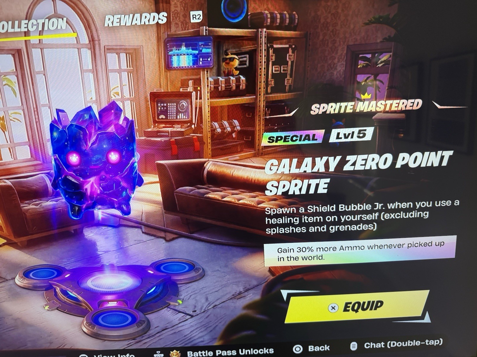 RARE fortnite Galaxy Zero Point Sprite – Instantly mastered – INDEX ONLY