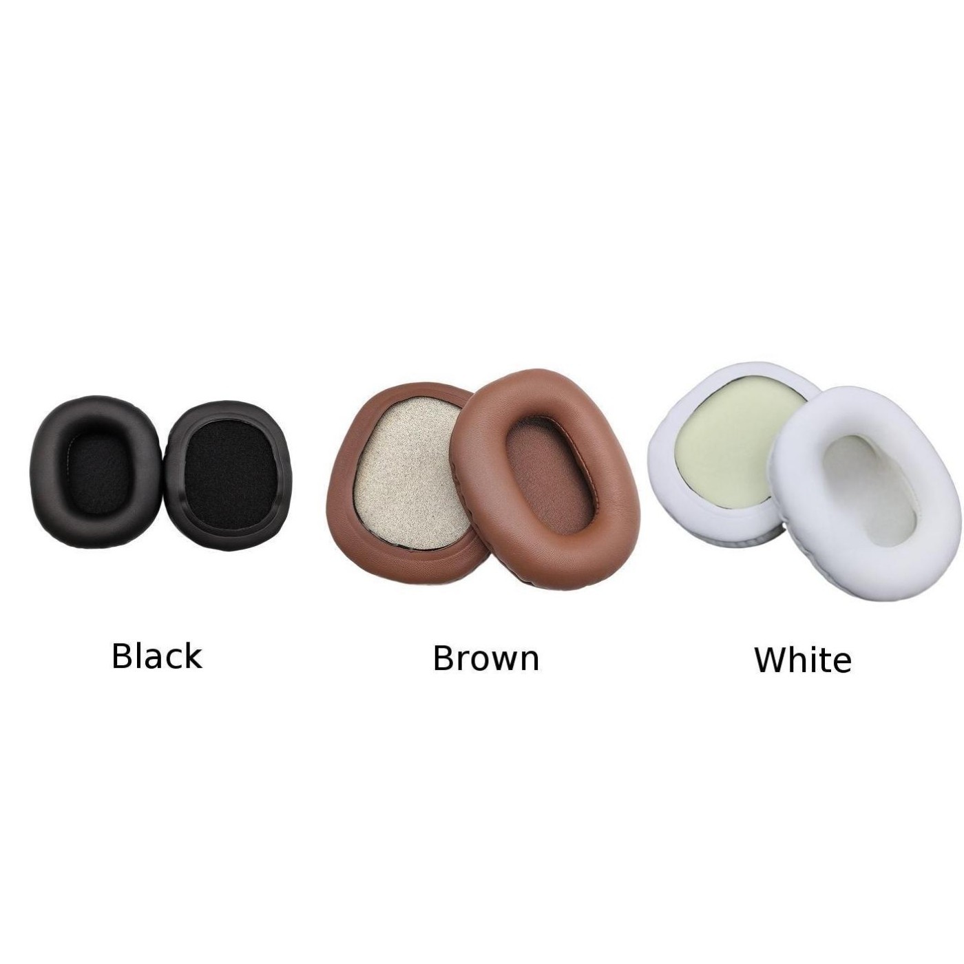 Black Replacement Earpads Designed for ATH-M10 M20 M30 M40 M50X SX1a PRO5