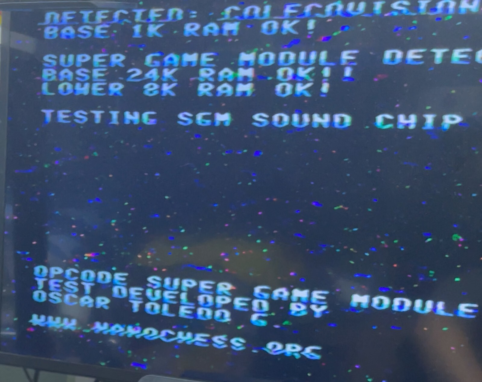 ColecoVision Super Generic Module (SGM) TTL ver w/ blue LED & 3D Printed case