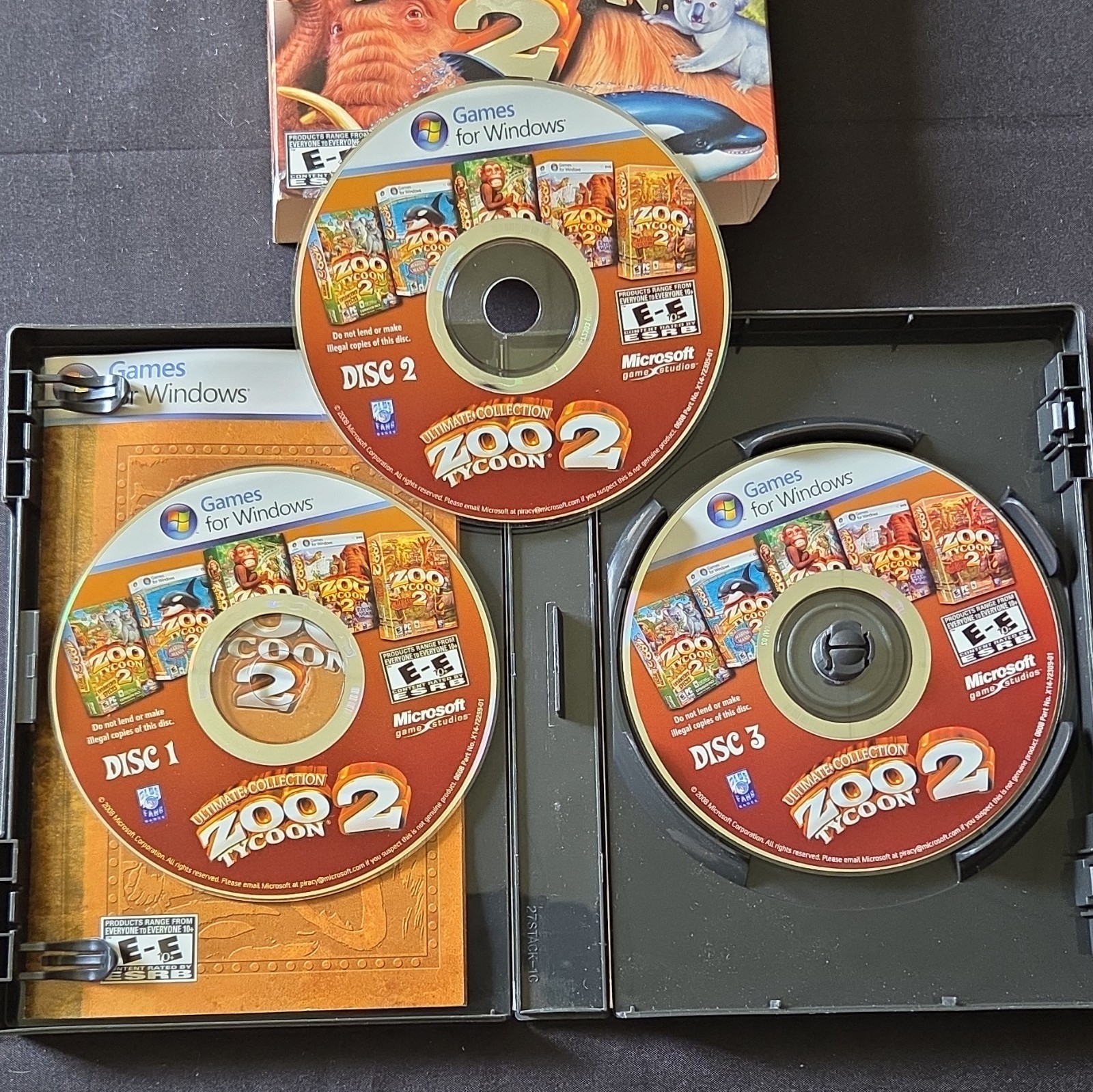 Zoo Tycoon 2 Ultimate Collection PC game (with sleave, case, 3 discs)