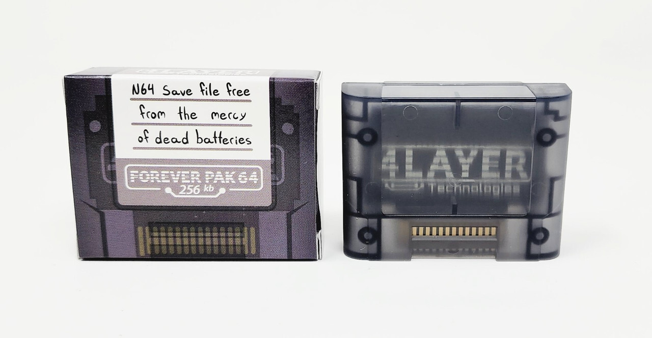 Forever Pak 64 – 256KB Battery-free Memory Pak for Nintendo 64 NEW