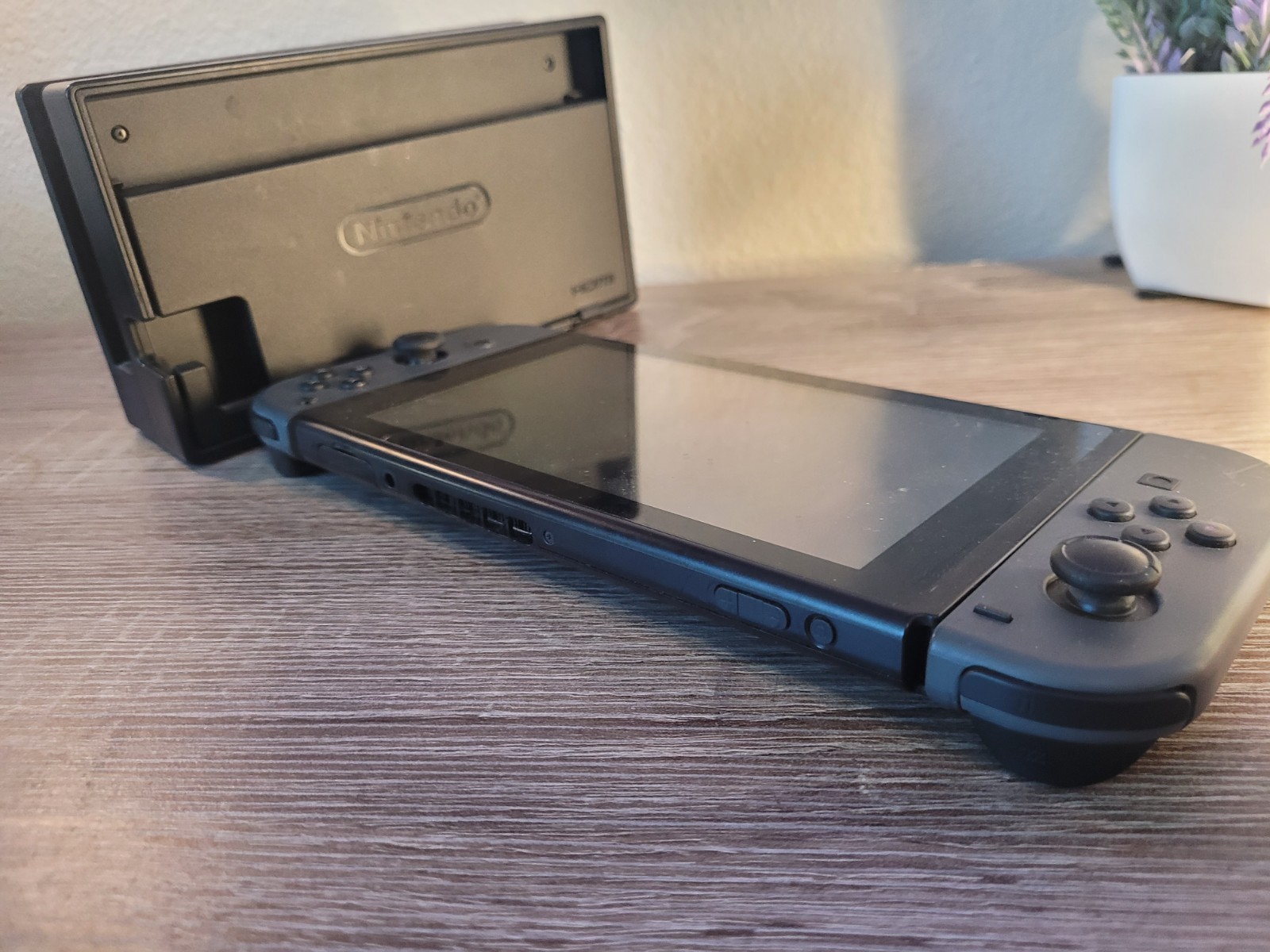 Nintendo Switch HAC-001, Dock, and A/C – Grade C- *Screen Blemish, Bad Battery*