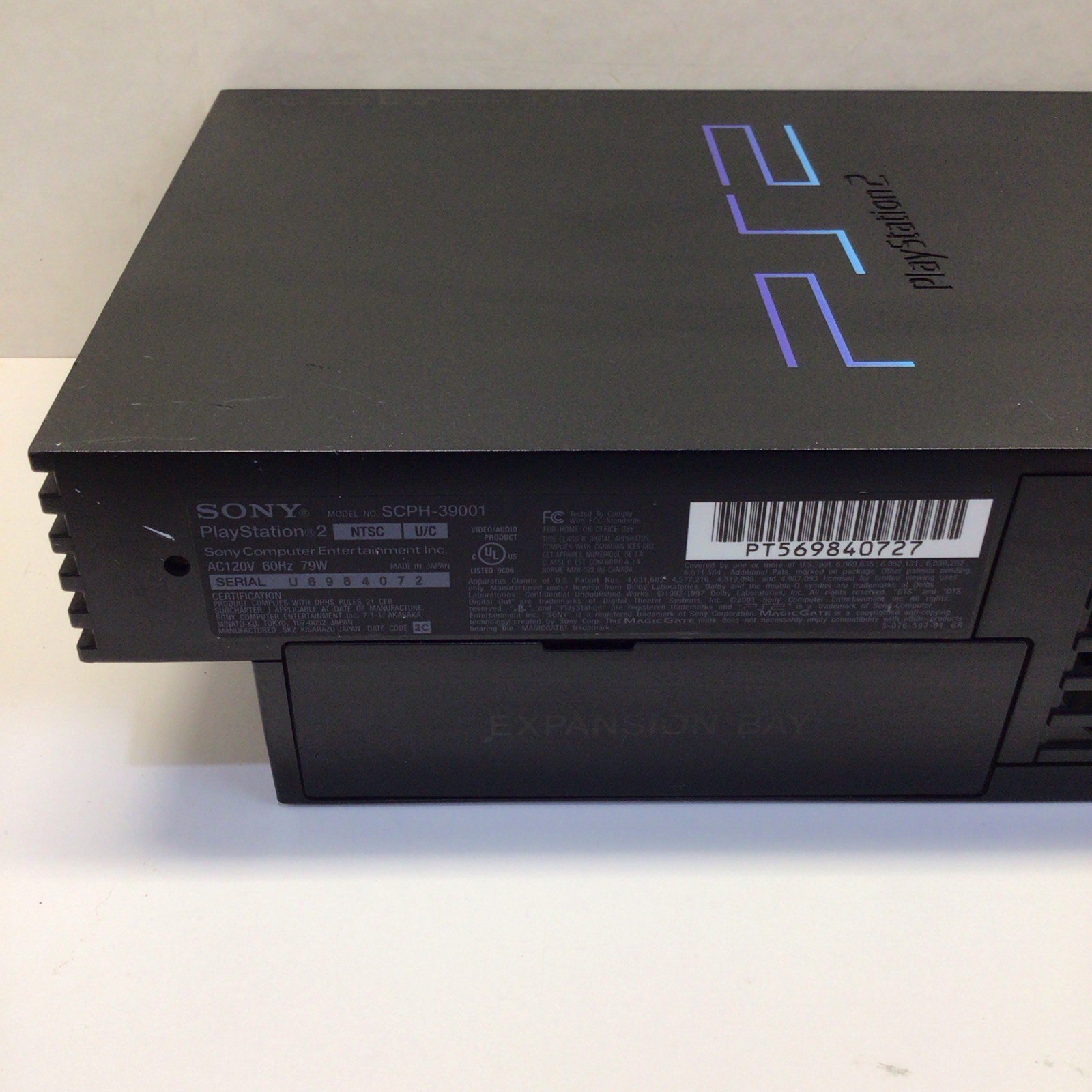 Sony PlayStation 2 PS2 Console SCPH-39001 Black NTSC-U/C + clear controller