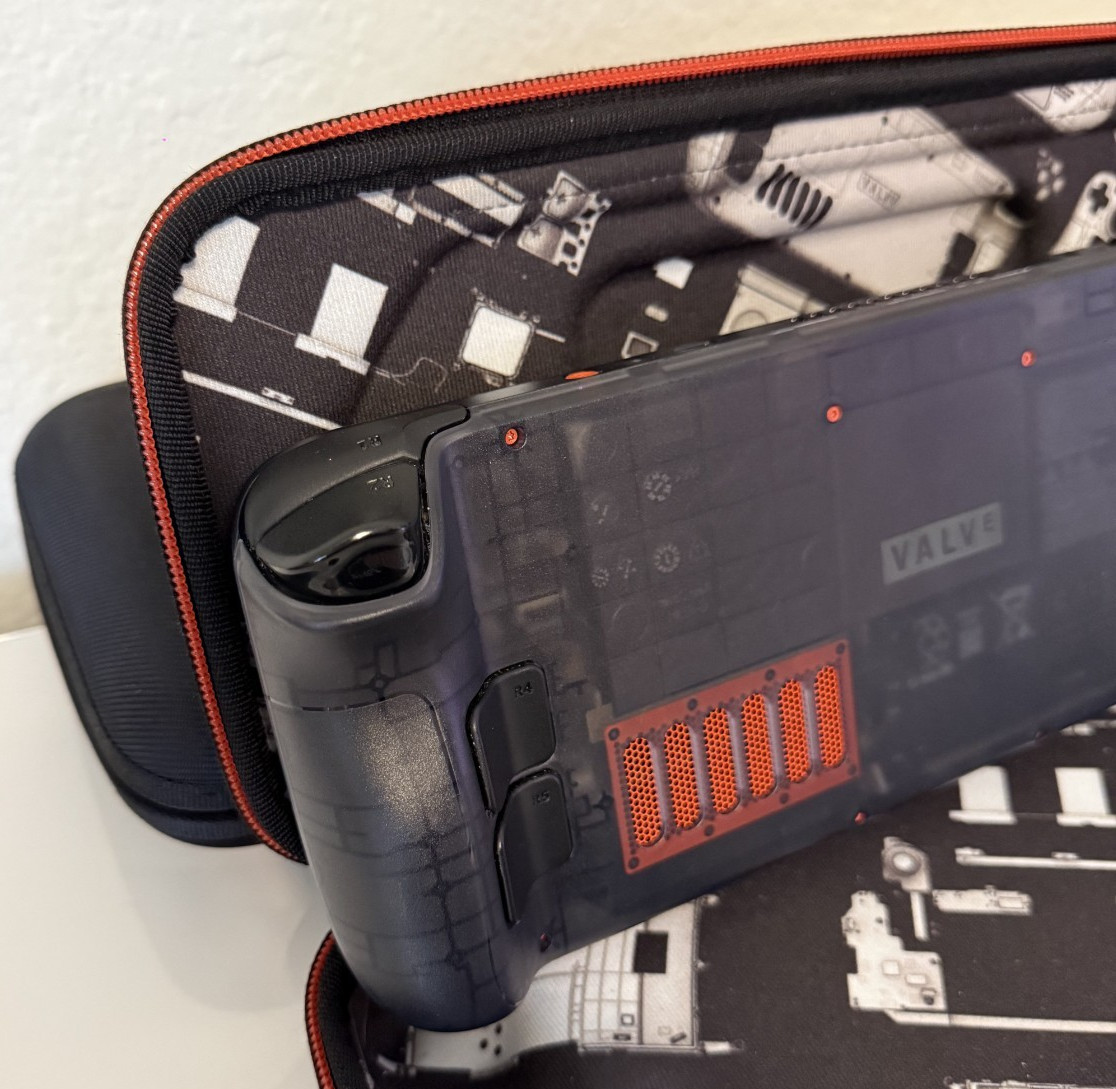 Steam Deck OLED 1TB Limited Edition Smoky Translucent Excellent +Cases +Charger