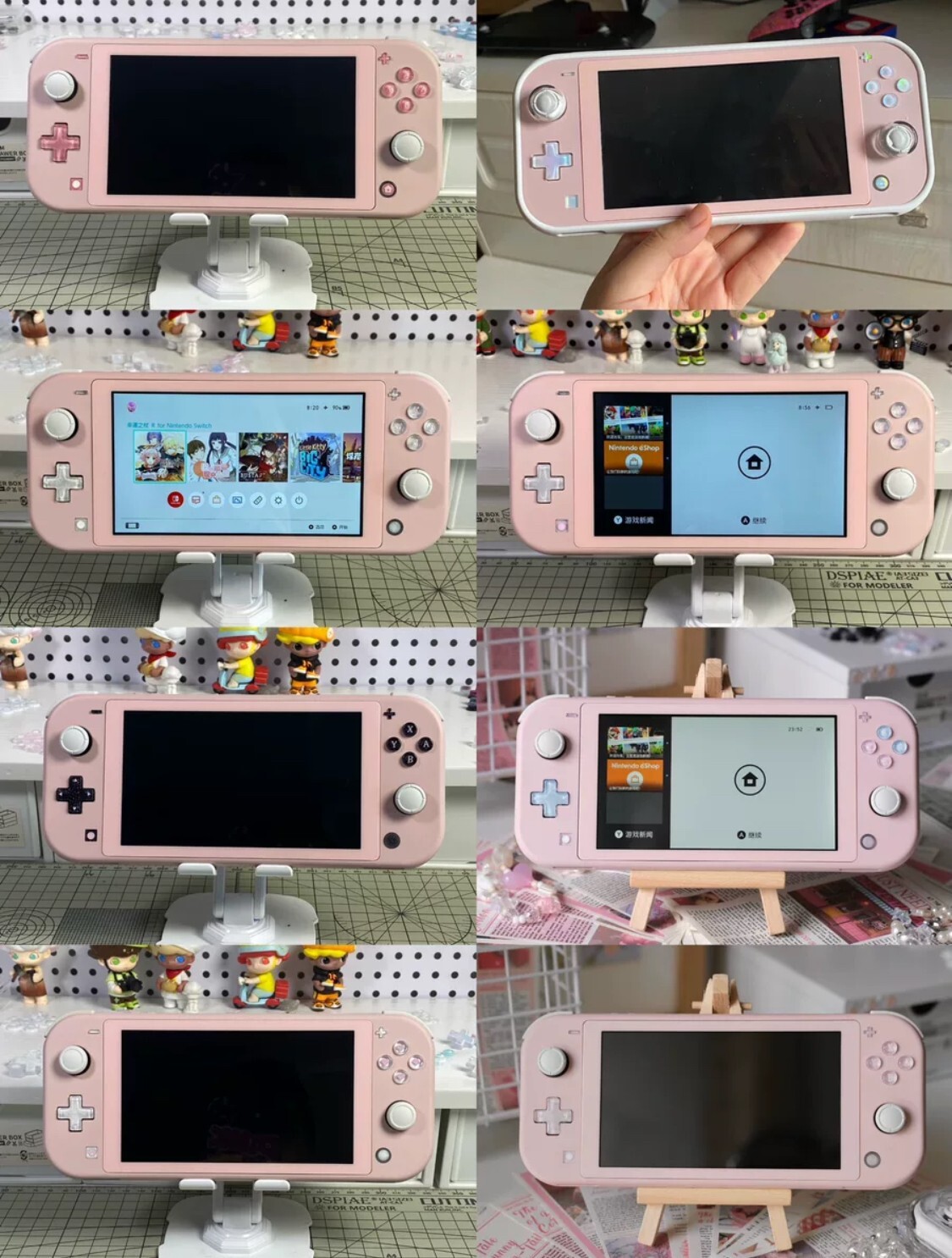 Cute custom switch replacement buttons set