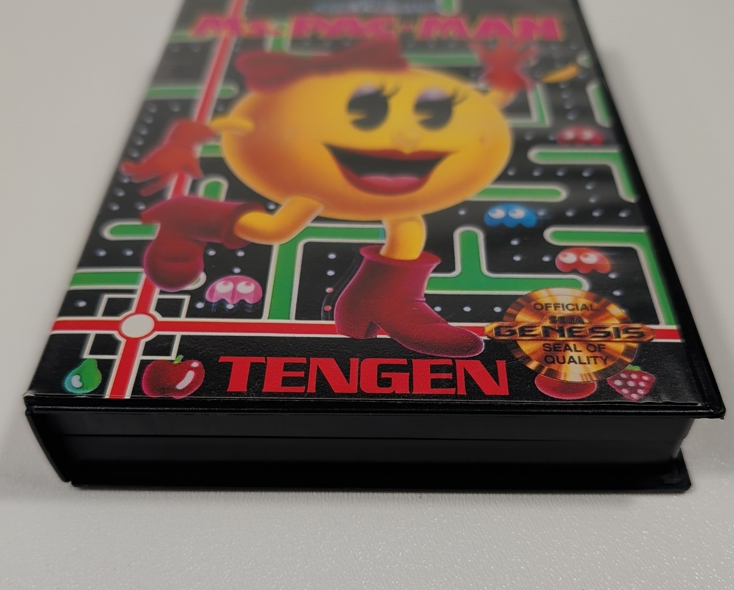 SEGA Genesis Ms. Pac-Man EMPTY Hard Clamshell Replacement Case