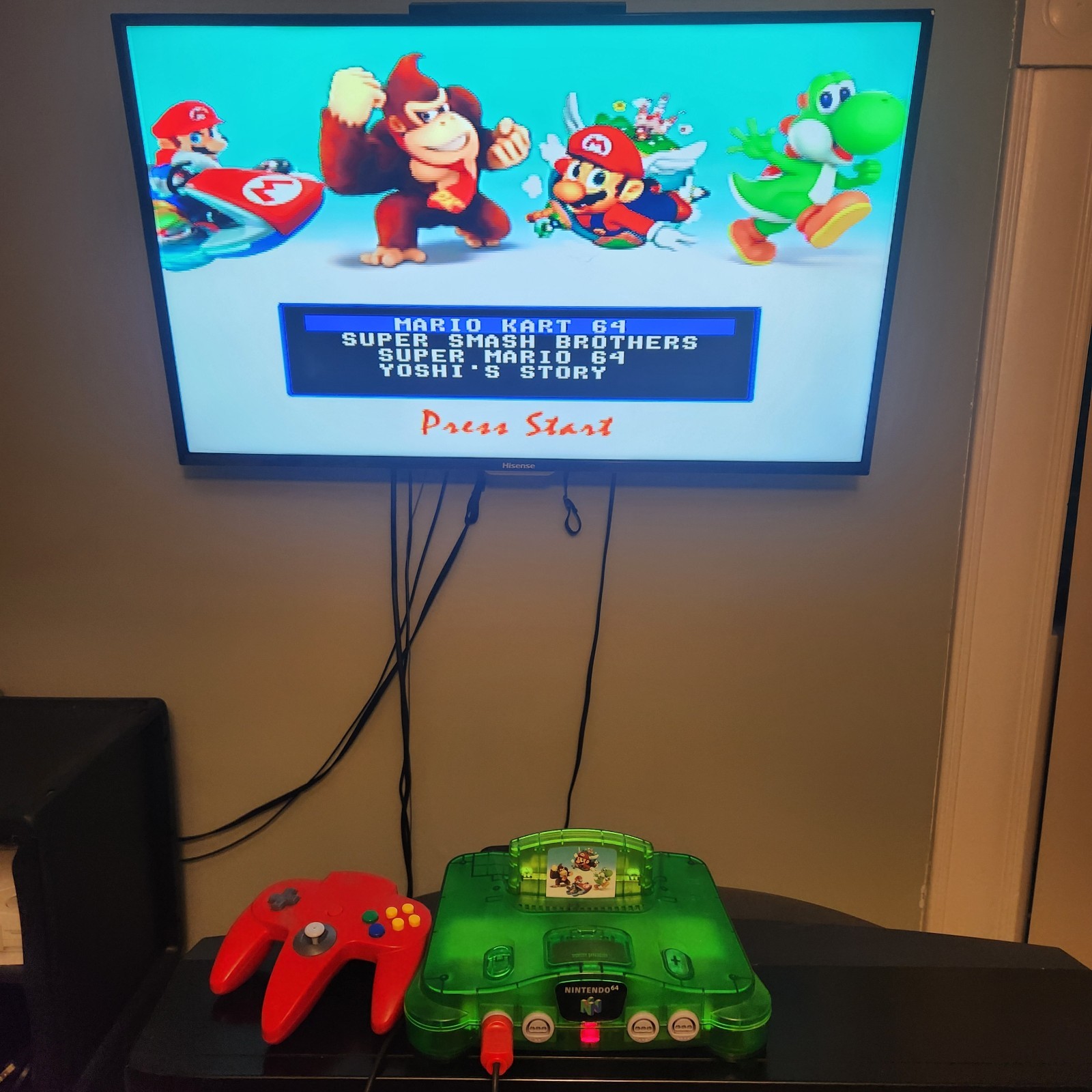 4 In 1 Multi Game – Nintendo 64 – Smash Bros, Mario Kart, Mario 64, Yoshi Story
