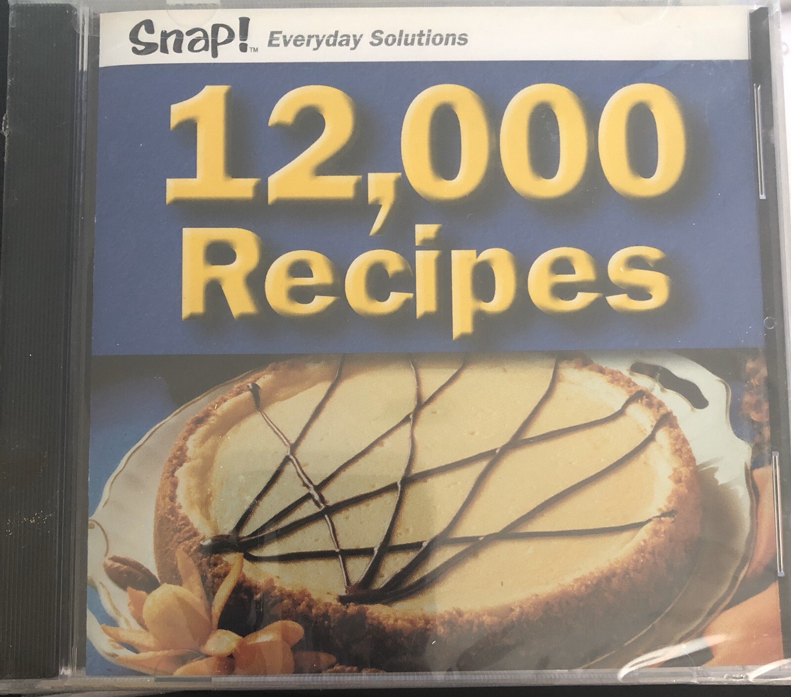 12,000 Recipes CD-Rom PC Snap! New Cooking Dishes Main Courses Desserts Appetize