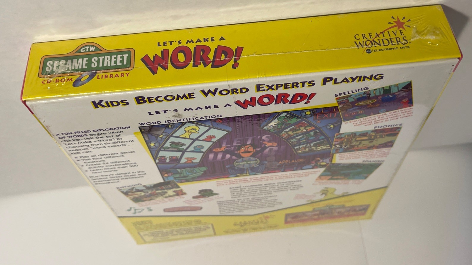 Sesame Street Let’s Make A Word Computer PC Game New Sealed (Dmg Seal)