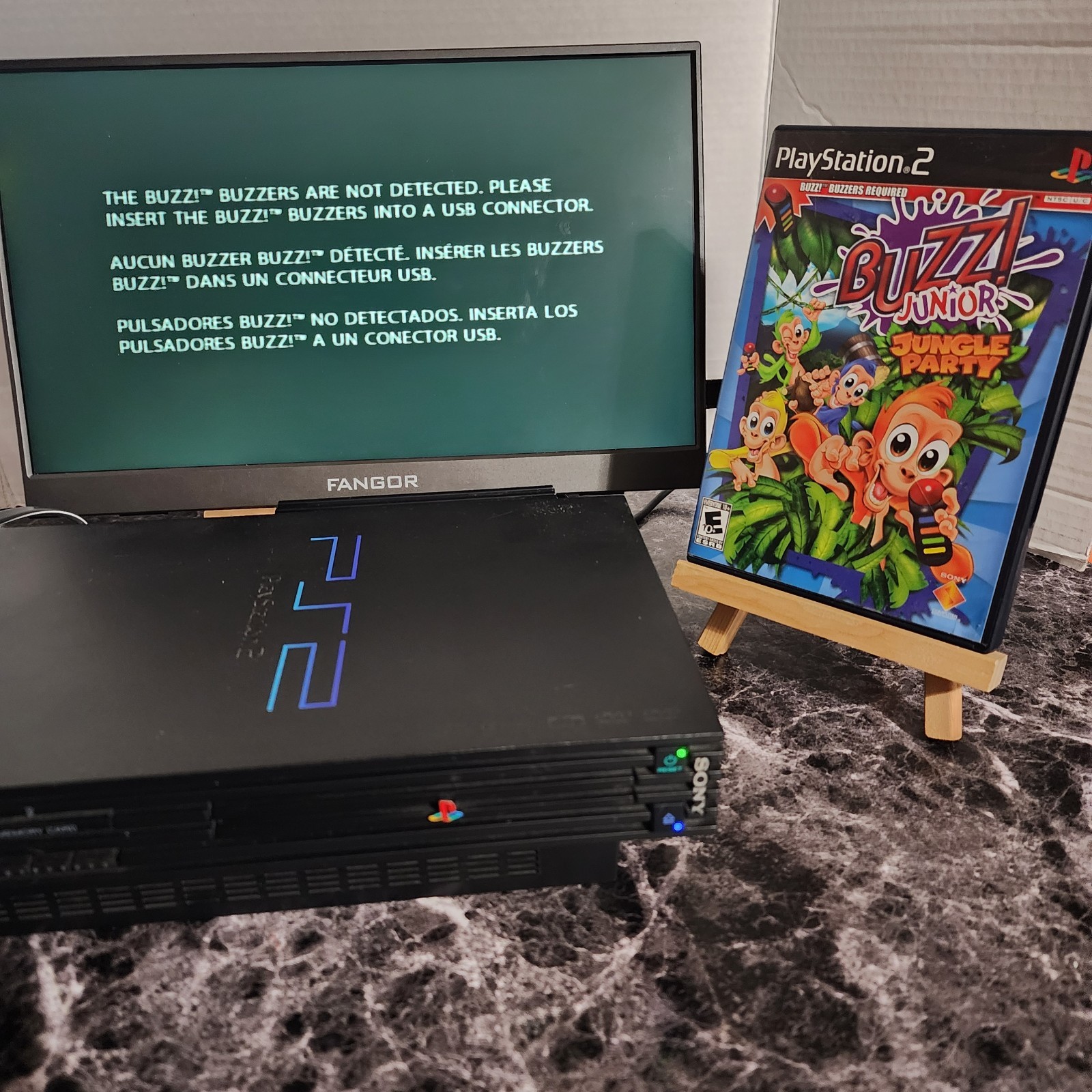 Sony PlayStation 2 PS2 Fat SCPH-39001/N Network Adapter OKAMI + 10 Games