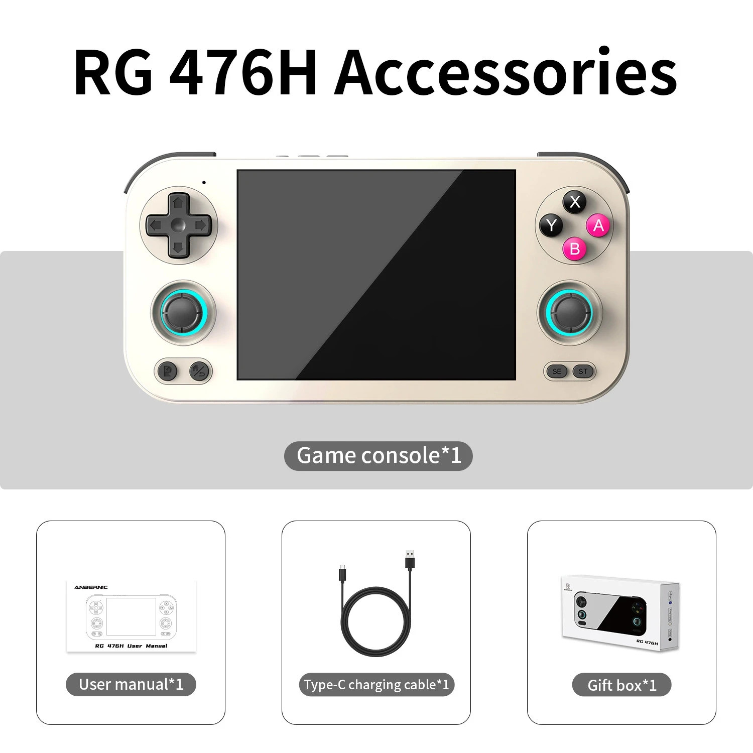 RG476H 4.7″ LTPS Multi-Touch Screen Android 13 Handheld Game Console