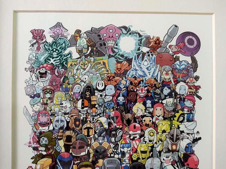 Bungie 25th Anniversary employee-only Destiny 2 framed print – signed, numbered