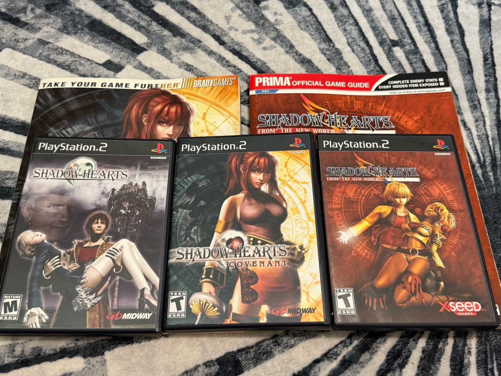 Shadow Hearts Trilogy PS2 CIB Black Label Covenant & From The New World, W Strat