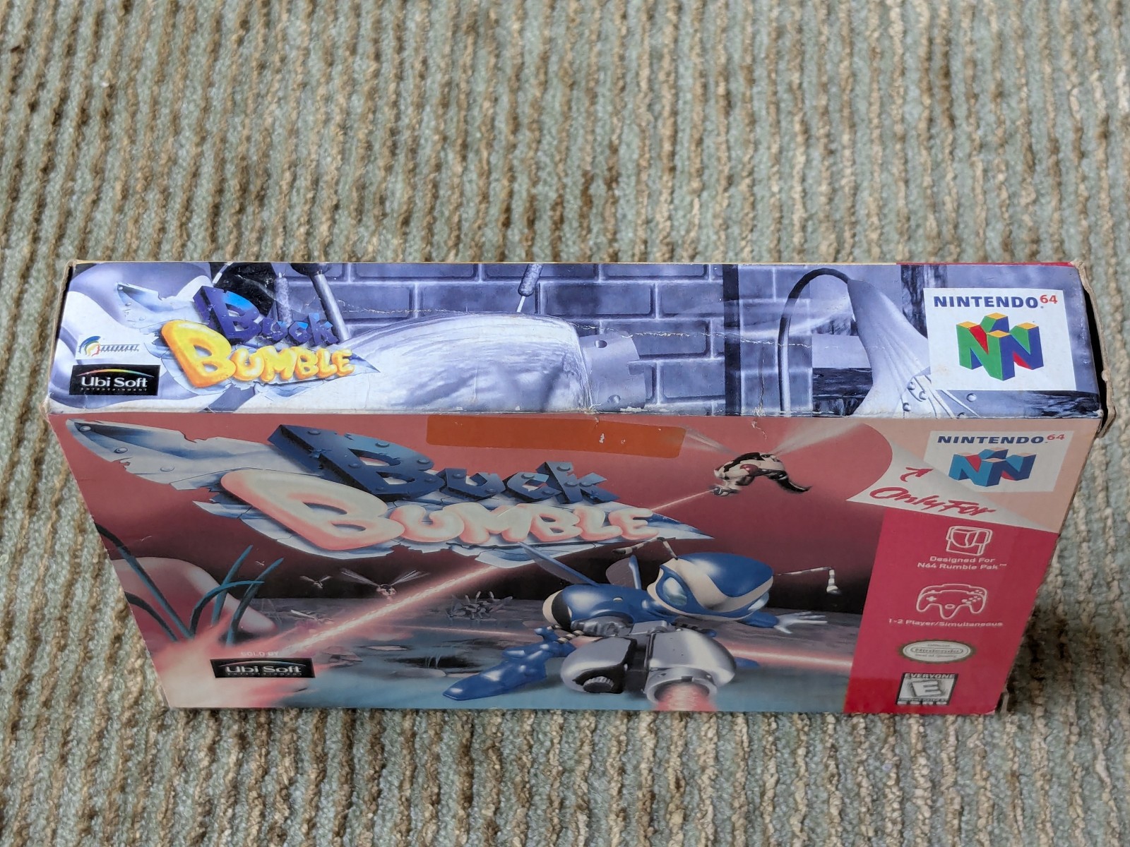 Buck Bumble Nintendo 64 N64 Spanish Cover Variant Boxed No Manual Tested Mexico