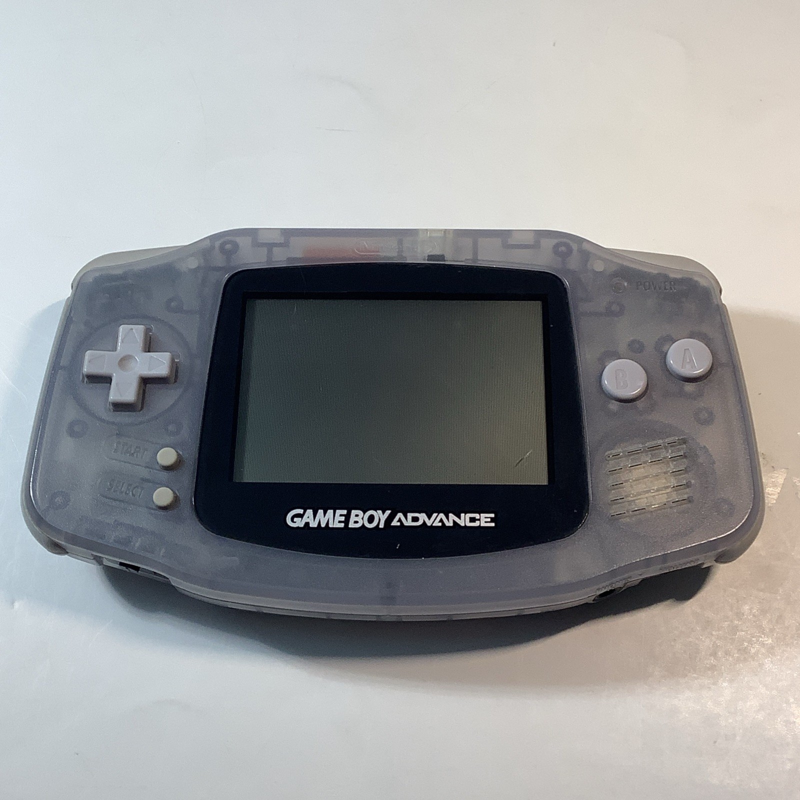 Nintendo Game Boy Advance GBA Glacier Handheld System Console AGB-001 – Tested