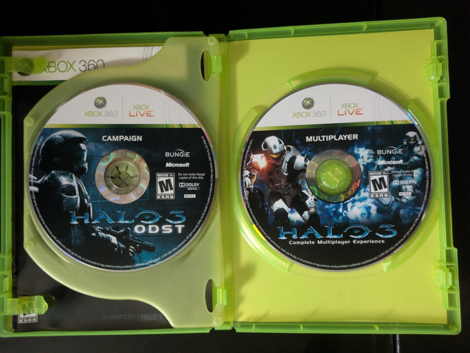 Halo Game Lot (Microsoft Xbox/Xbox 360, 2001-12) ****TESTED****