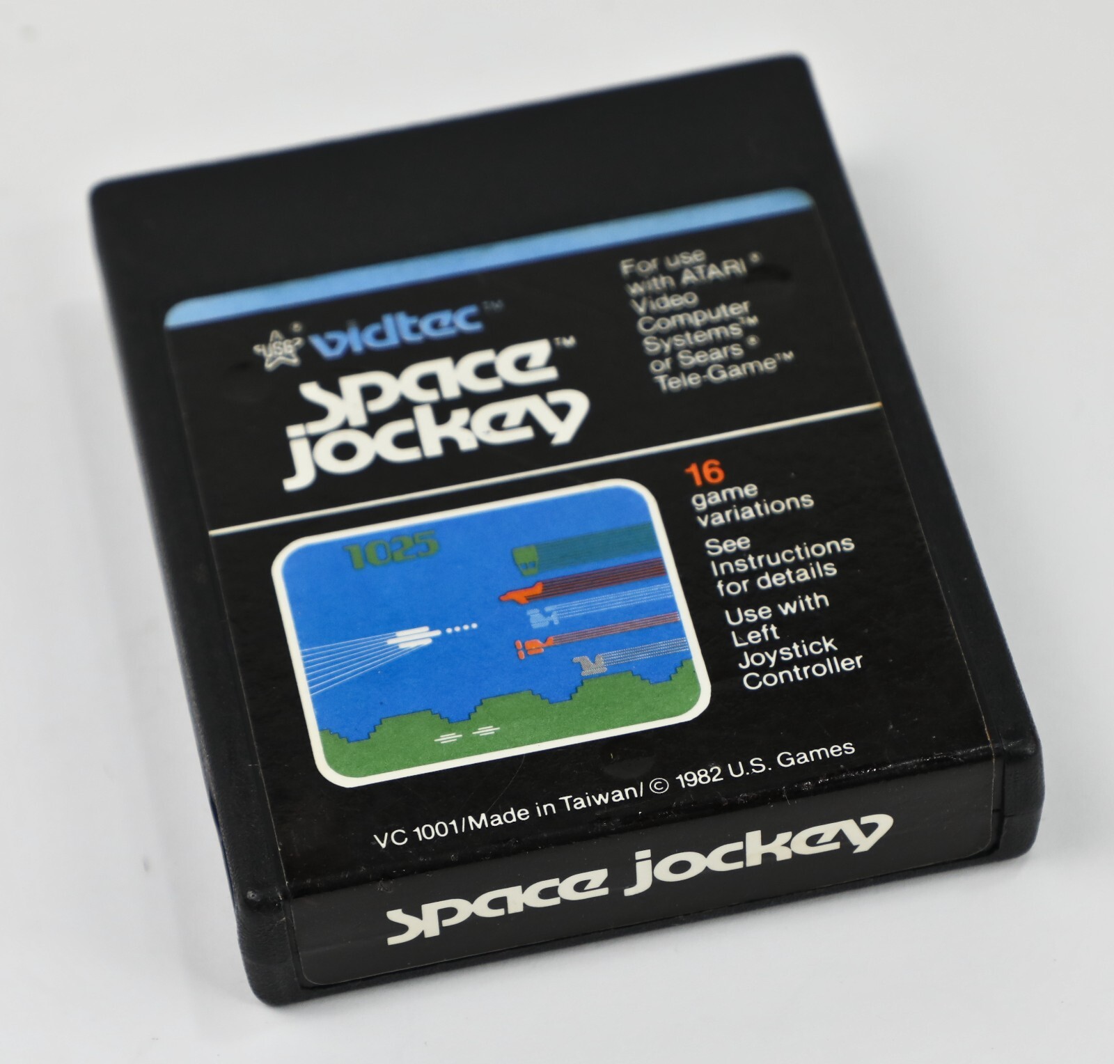 Atari 2600 Vidtec SPACE JOCKEY Video Game Cartridge Only, CLEAN TESTED WORKING