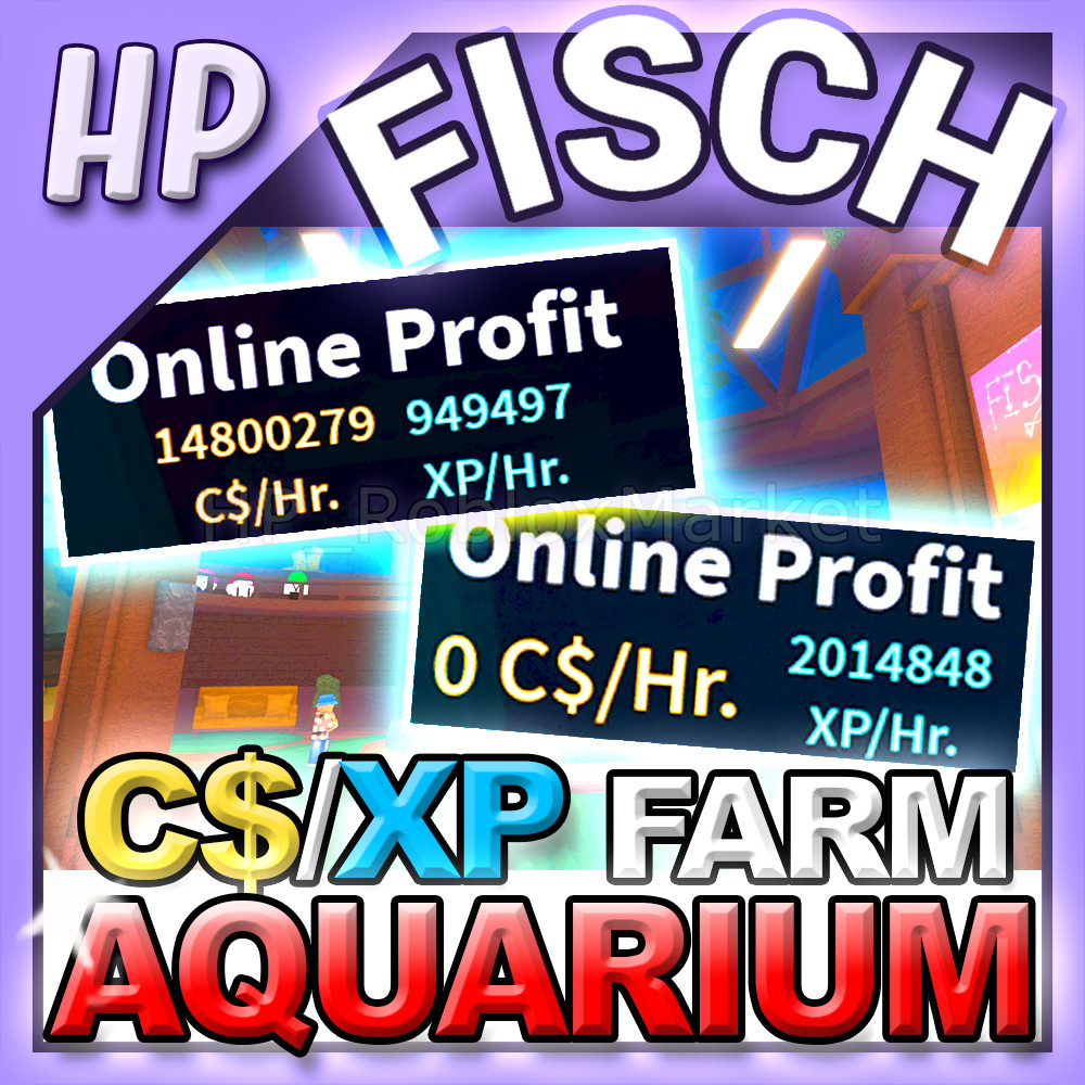 🐟 ALL *AQUARIUM FARMING* FISCH ▶️ [Coins C$ • Experience XP] FAST DELIVERY⚡