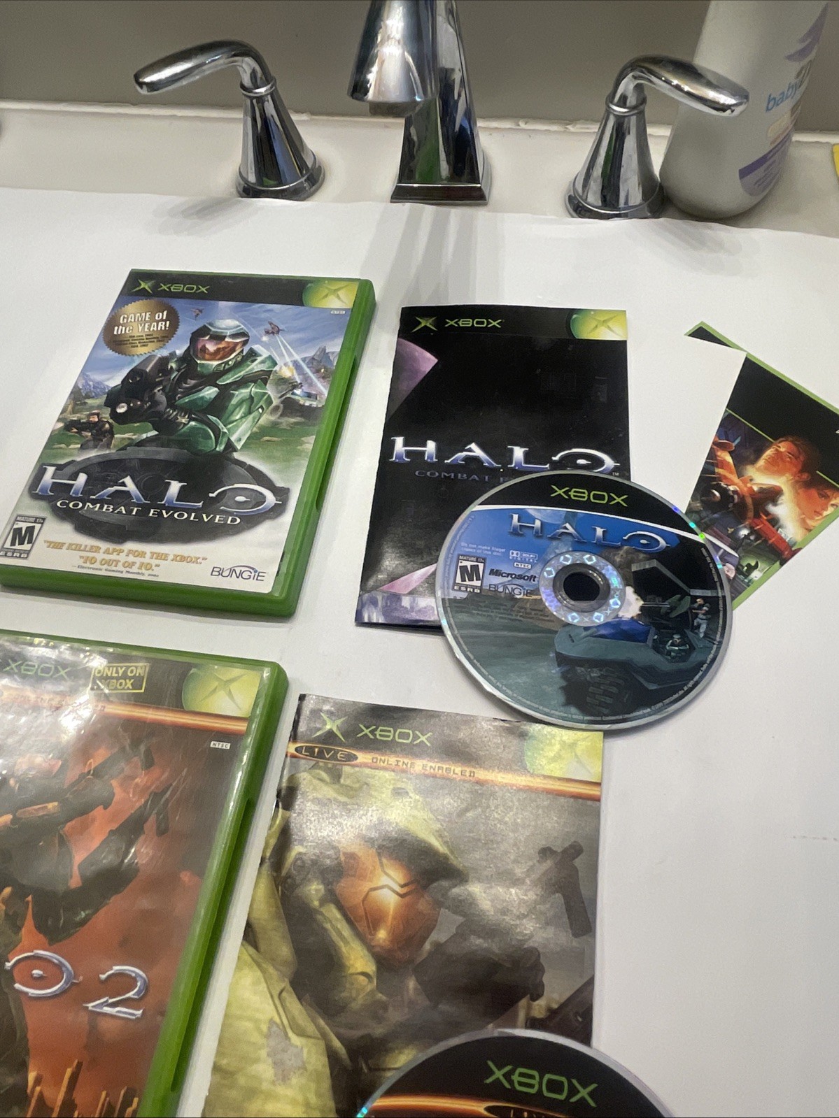 Halo CE Combat Evolved, Halo 2 Xbox Original Fully Tested 100% + Free Shipping!!