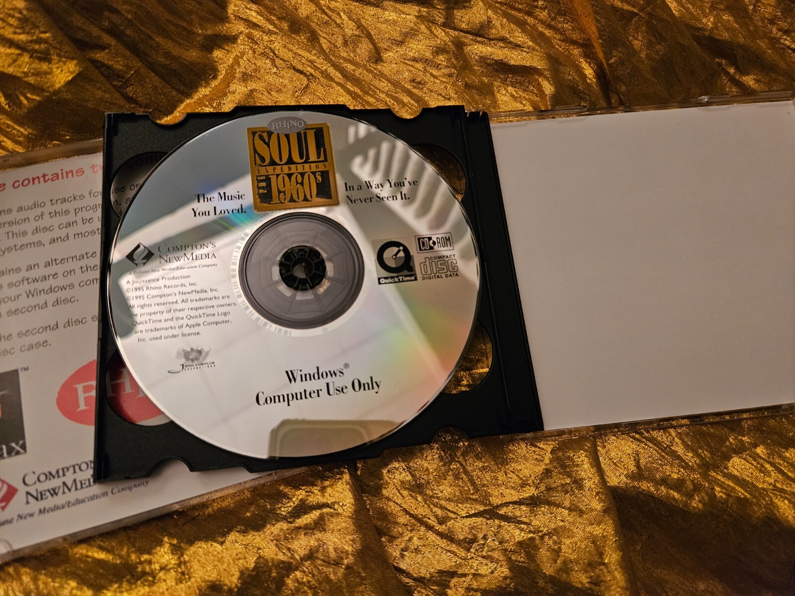 SOUL EXPEDITION THE 1960’s Compton’s NewMedia RHINO 2 CD’s PC CD-ROM Windows MAC