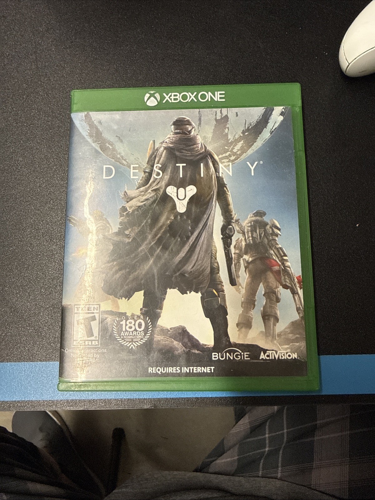 Microsoft Xbox One Console W Pwr Cable- Black – Model 1540 – BUNDLE PKG W 5games