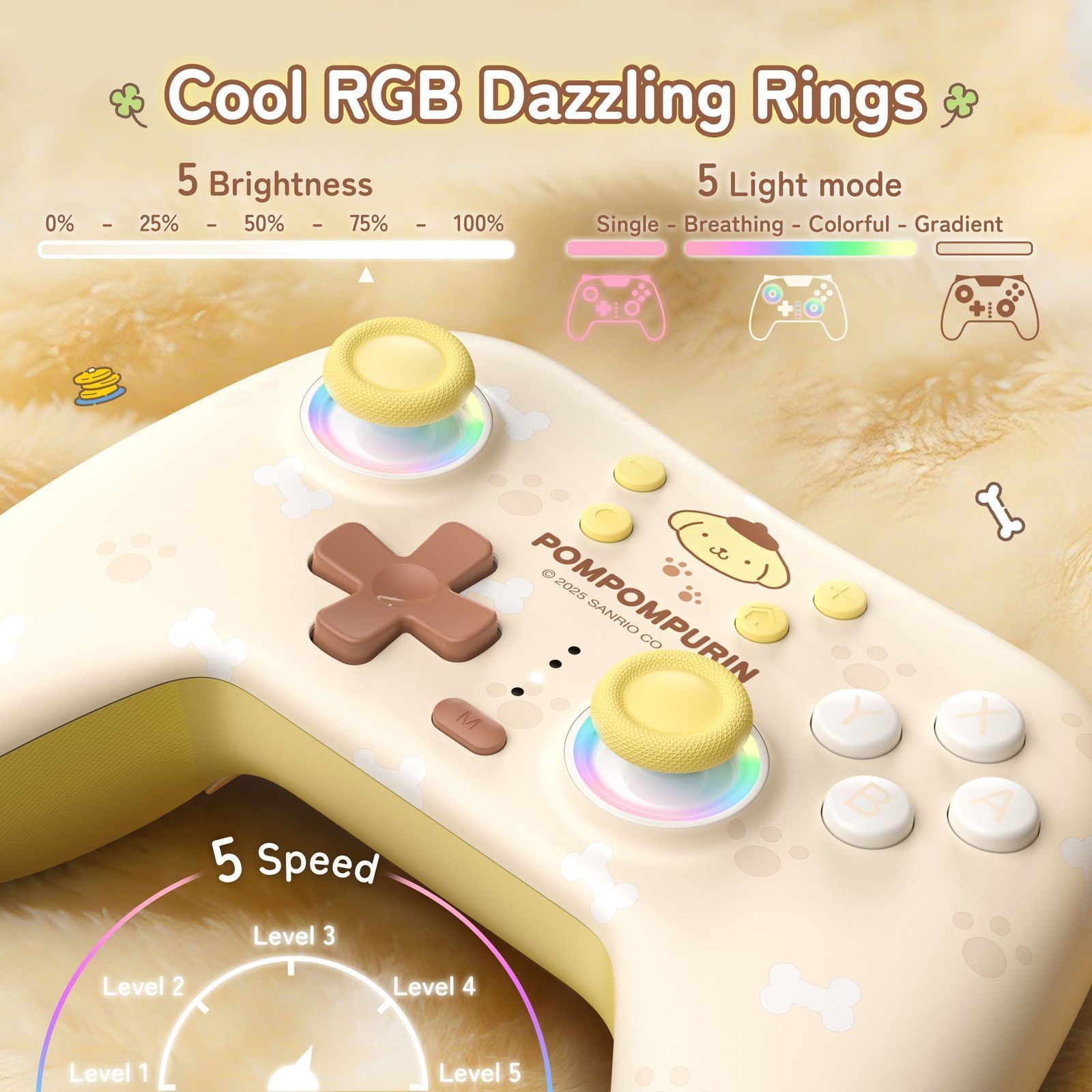 Cartoon Switch Controller Wireless for PC,Android,iOS 2.4G Receiver Bluetooth