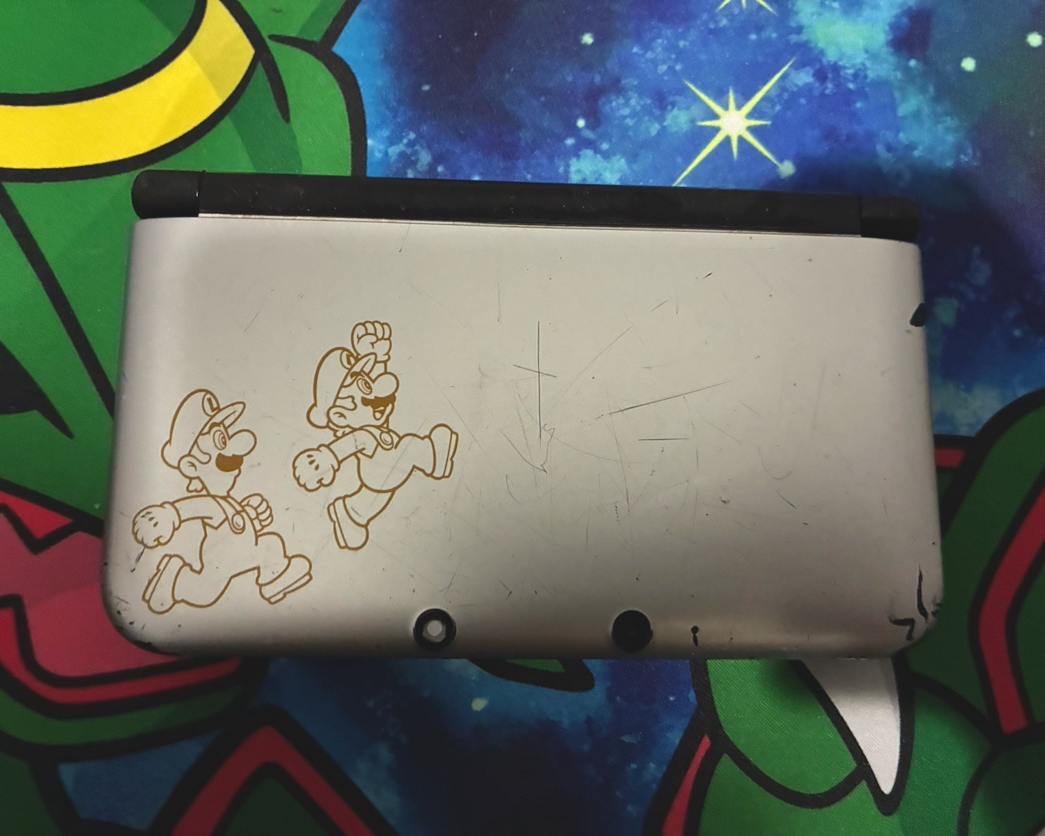 Cosmetically Flawed Nintendo 3DS XL Year of Luigi 30th Anniversary Handheld