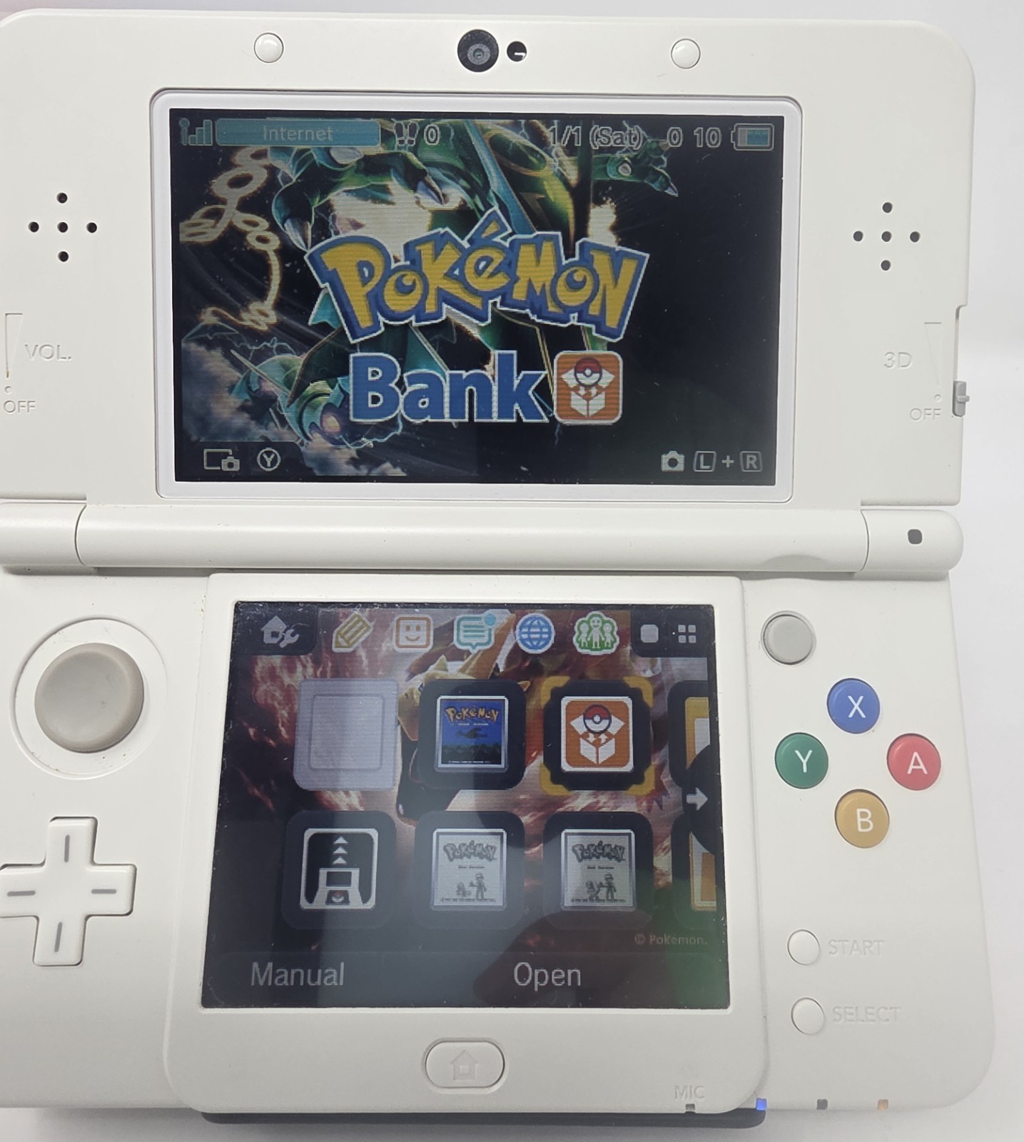 💥 New Nintendo 3DS Pokemon 20th Anniversary Edition System Box Plates Red Blue