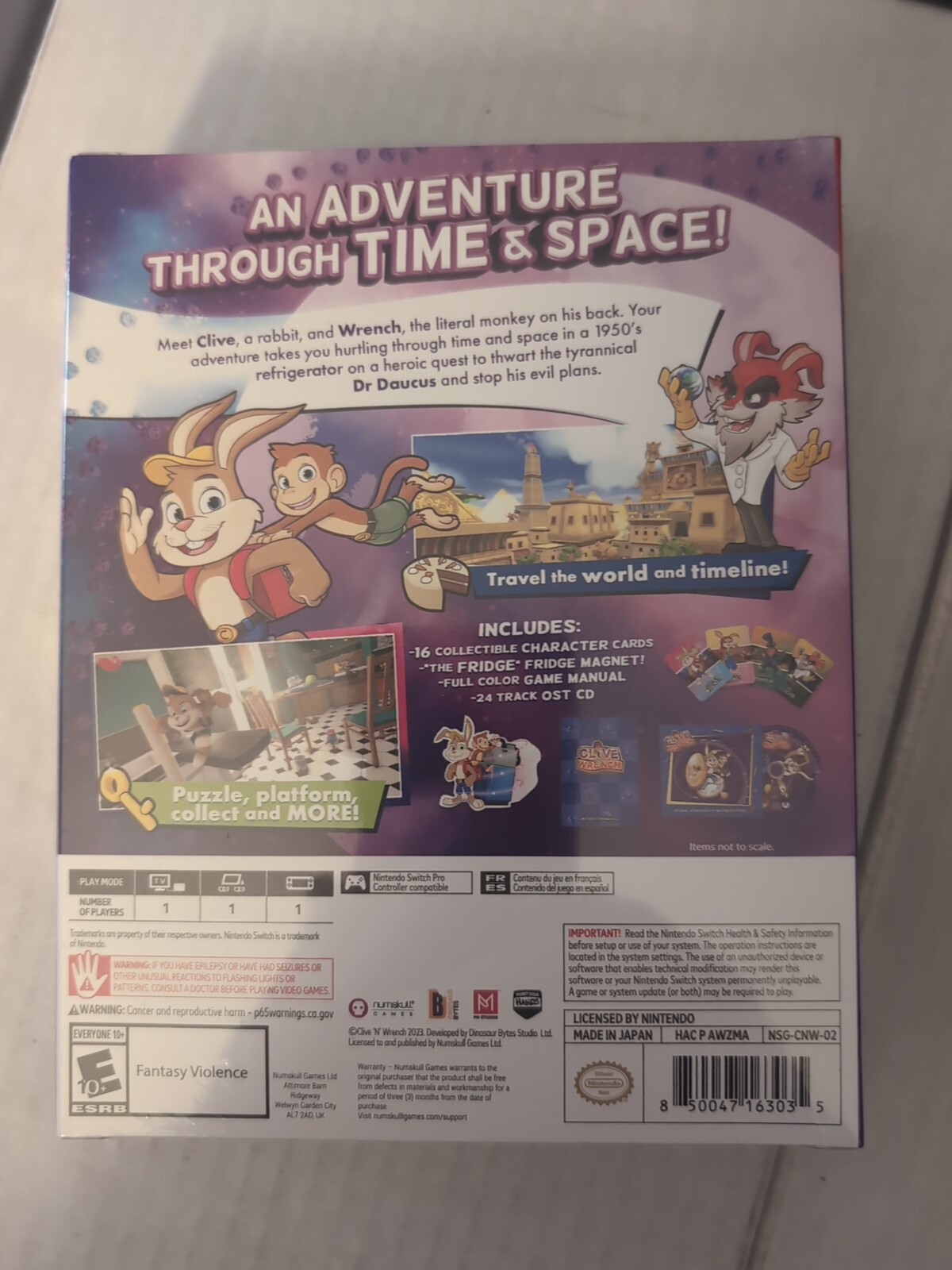 Clive ‘N’ Wrench Collector’s Edition Nintendo Switch Mario -like 3D Platformer