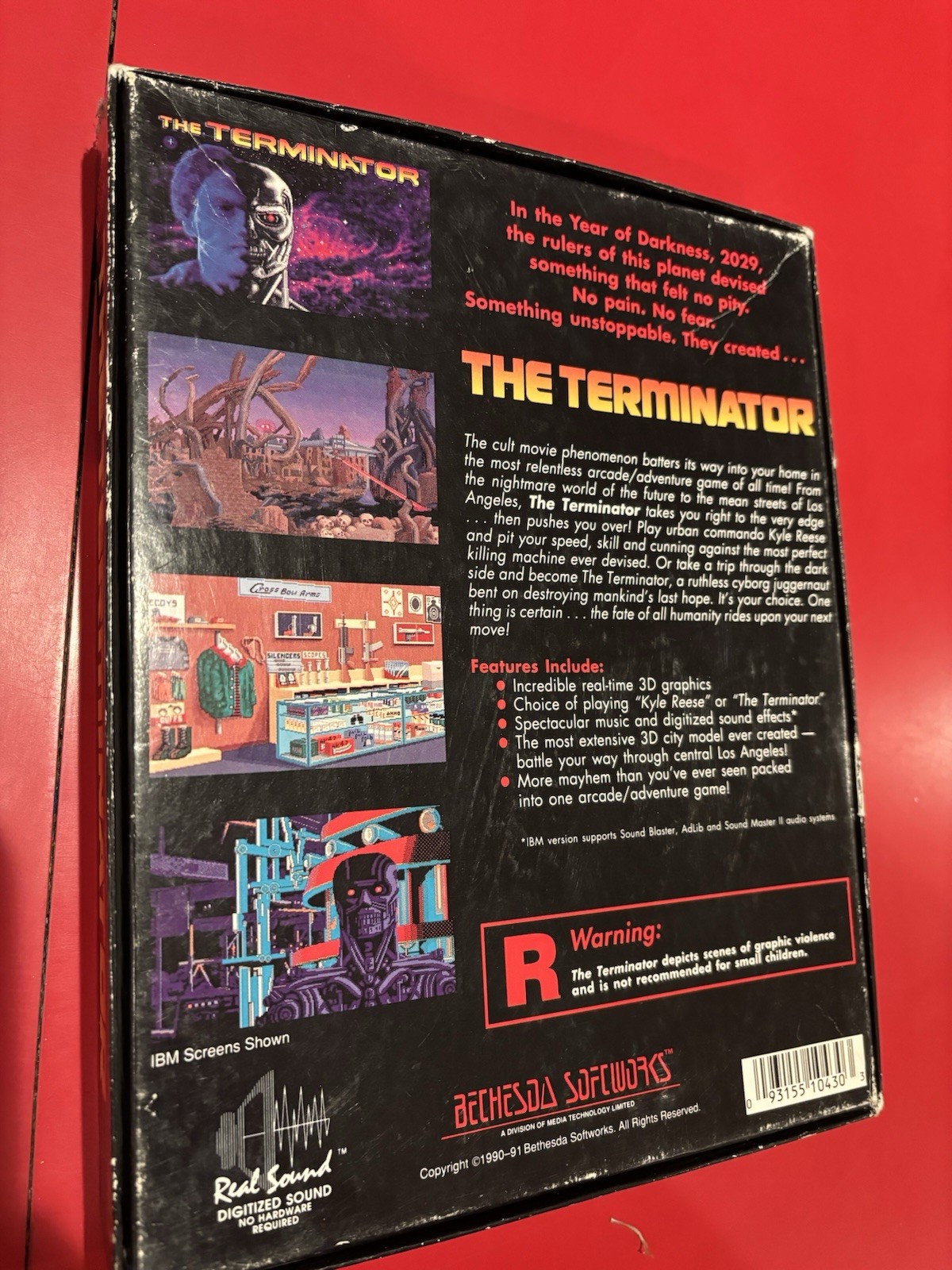 Bethesda Softworks The Terminator 1991 PC Game (2) 3.5 disks