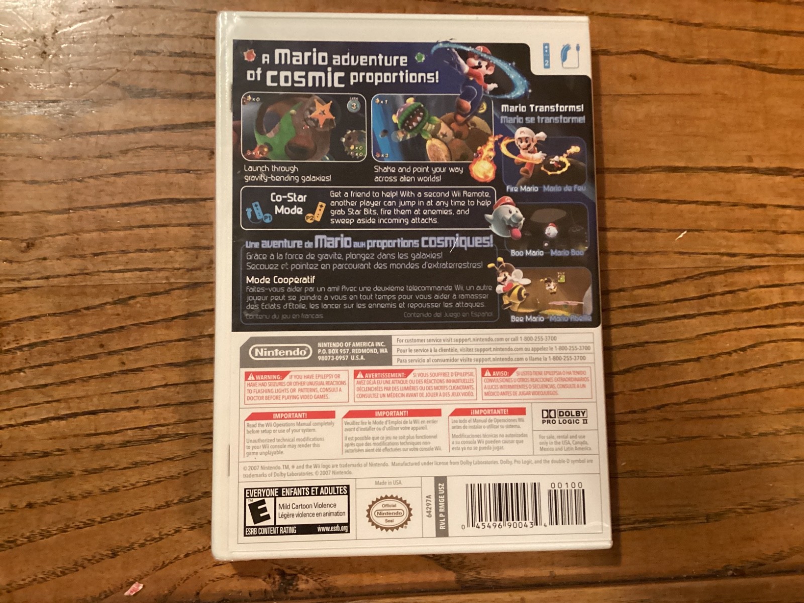 Nintendo Super Mario Galaxy Nintendo Selects Wii NEW SEALED 2007