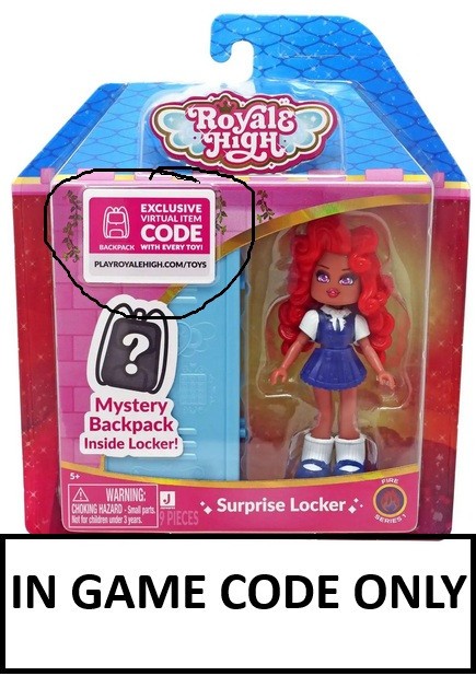 Royale High Surprise Locker FIRE SERIES 1 Backpack CODE ONLY sent via Ebay MSG