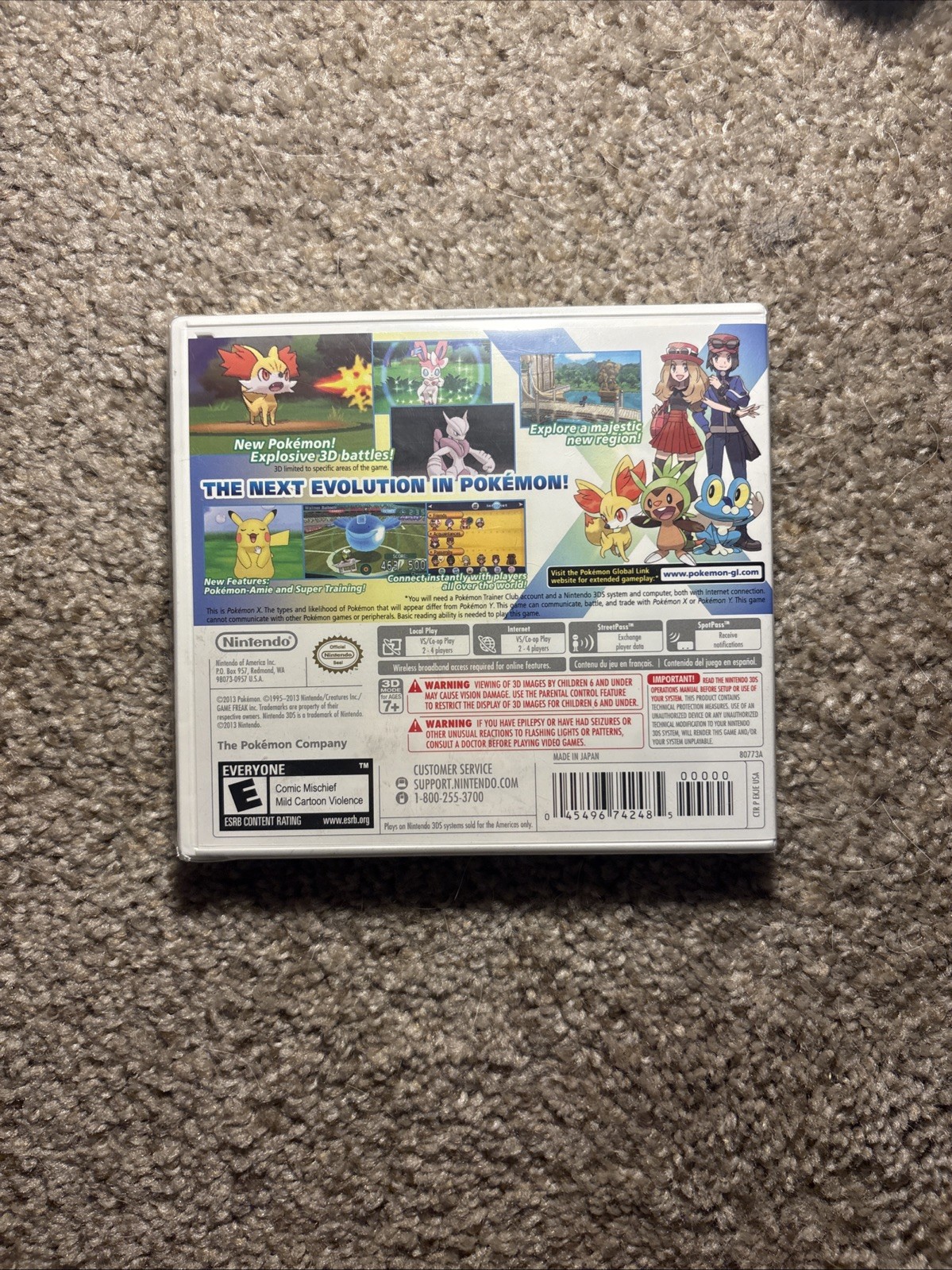Pokemon X 3DS (Brand New Factory Sealed US Version) Nintendo 3DS