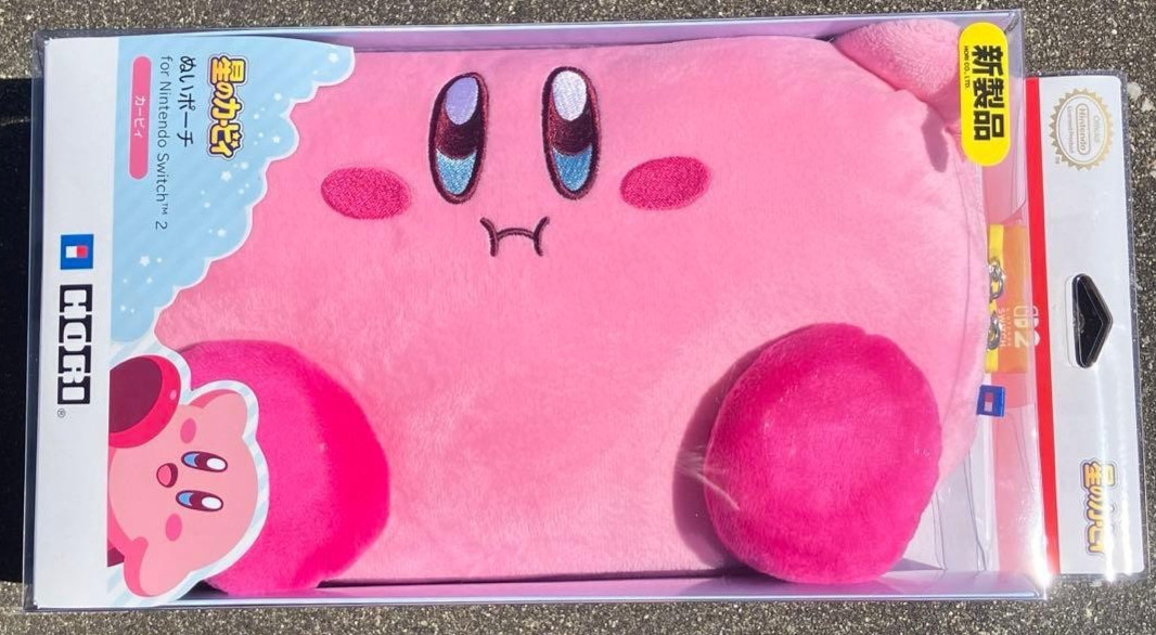 HORI Kirby Plush Pouch for Nintendo Switch 2 Official Licensed Japan New