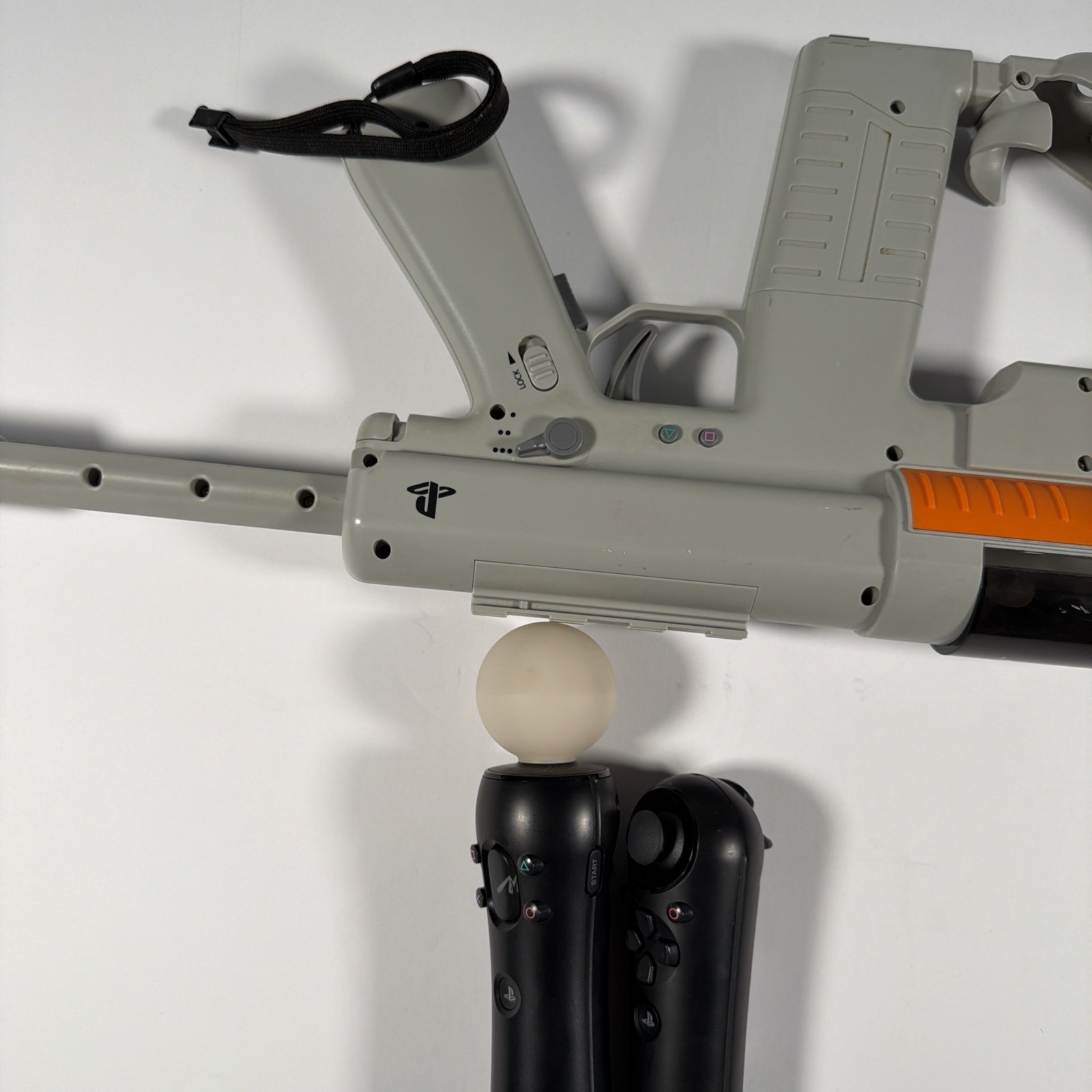 Sony Move Sharp Shooter Motion Controller With Navigation and Move Controllers