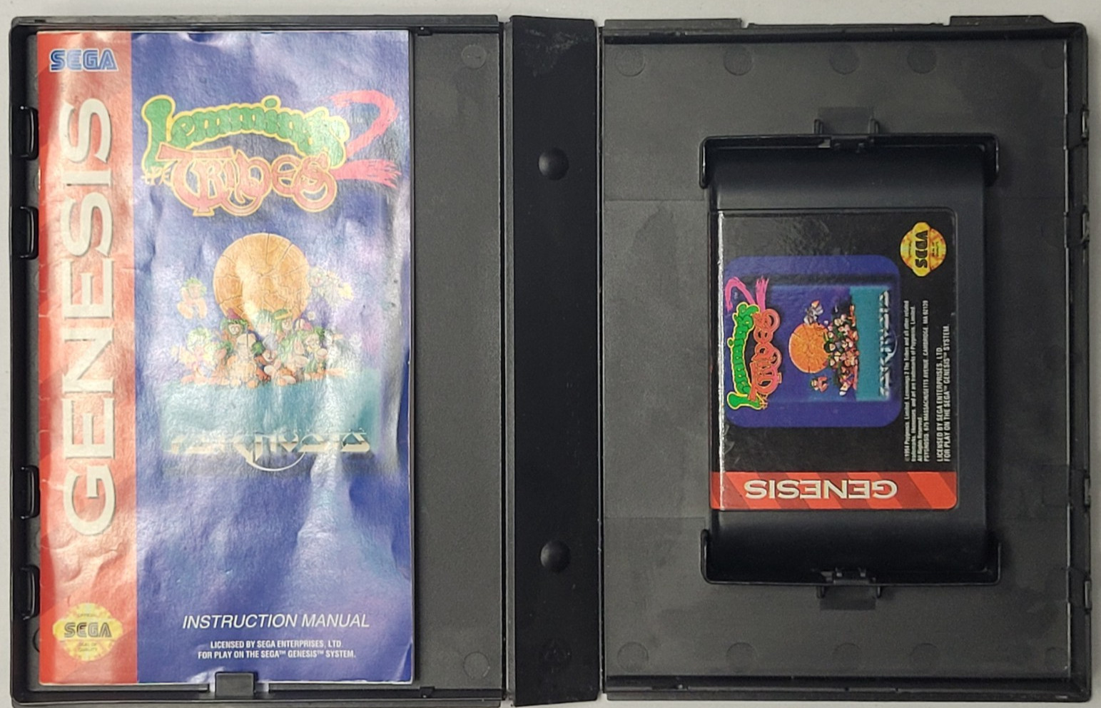 Lemmings 2: Tribes (Sega Genesis) Complete W/manual- Tested