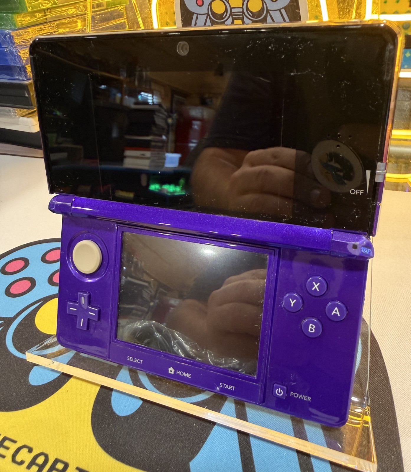 Nintendo 3DS Handheld Console Midnight Purple (Tested & Working)