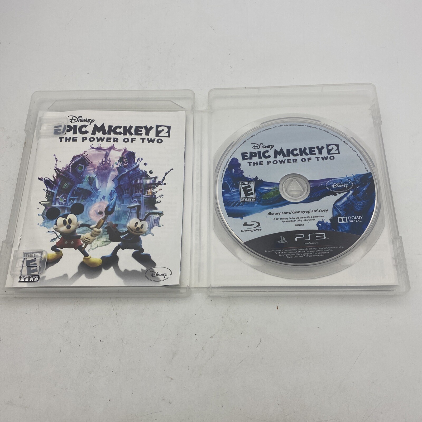 Sony PlayStation 3 PS3 Disney Epic Mickey 2 Power Of Two Complete CIB Tested
