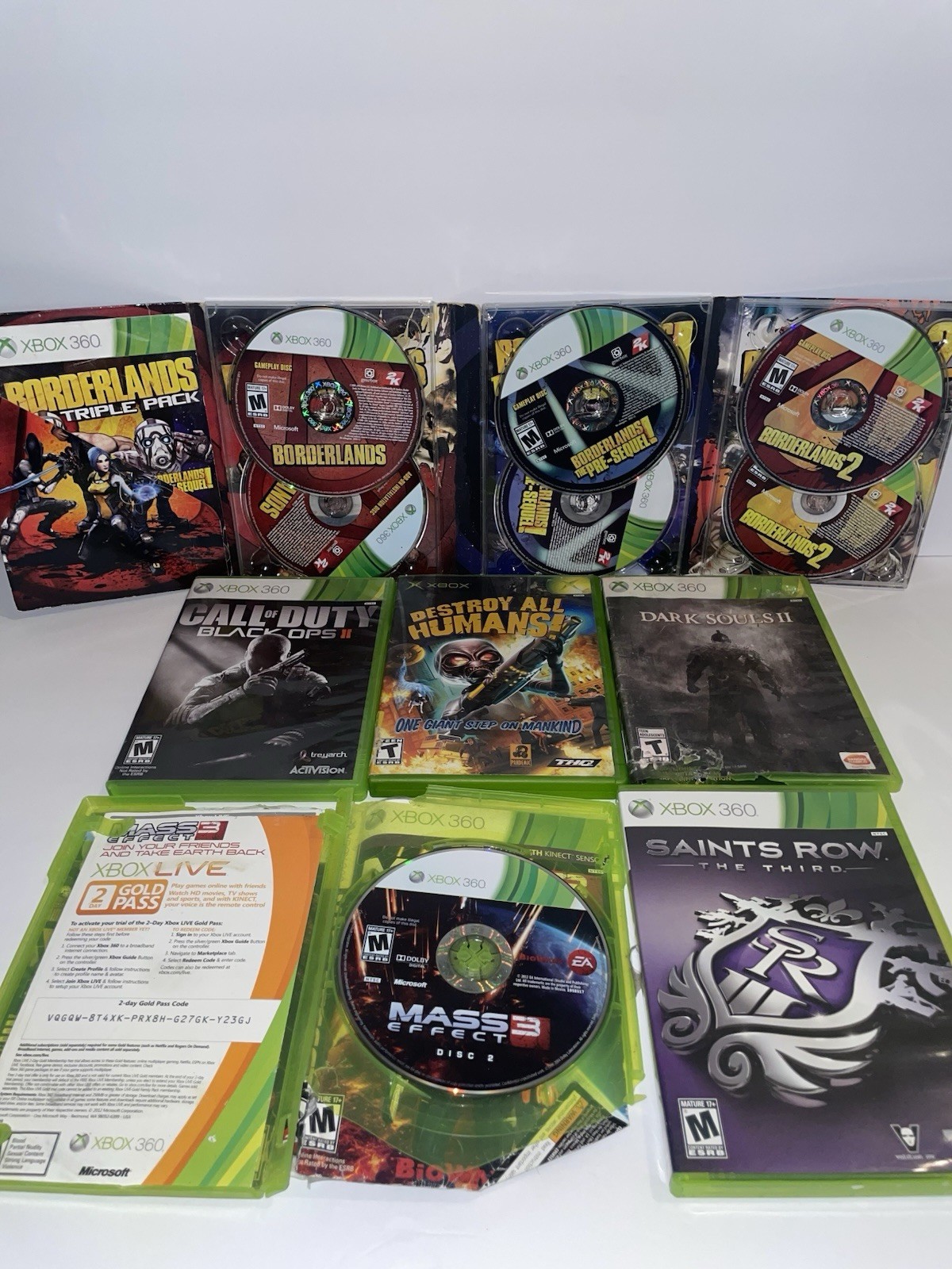 🔥 (Tested) Xbox 360 Console Bundle w/ 28 Games, Kinect Sensor, 2 Controllers