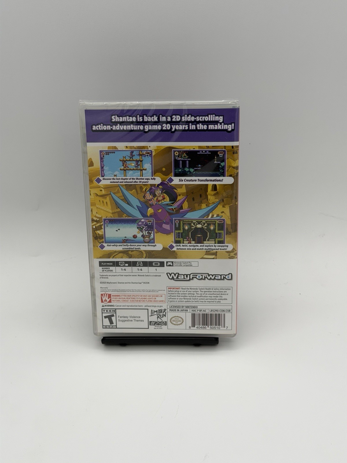 Shantae Advance Risky Revolution LRG 10th Anniversary Variant – Nintendo Switch