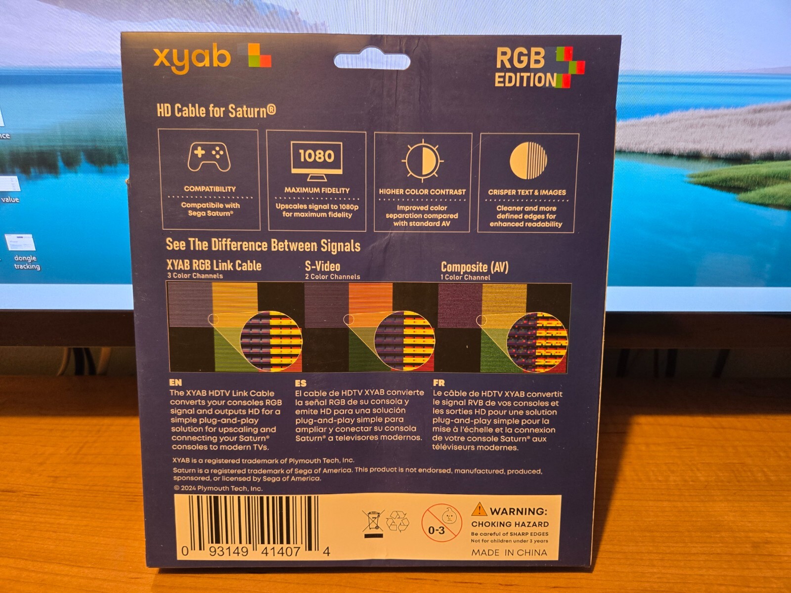RGB+ Full HD Upscaling HDMI Link Cable For Sega Saturn – XYAB NEW, Sealed