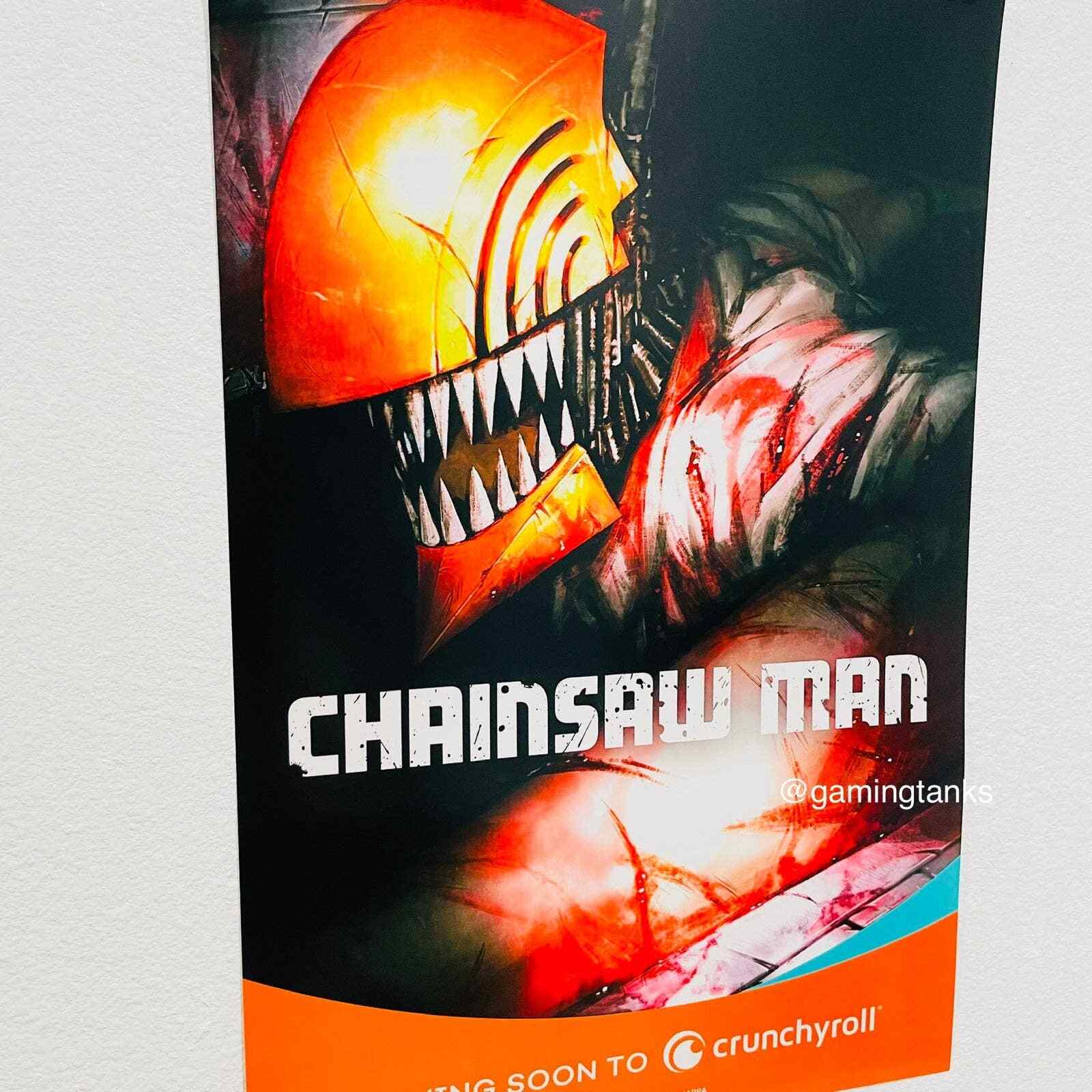 Anime Expo 2022 AX Chainsaw Man Poster Promo Exclusive Crunchyroll