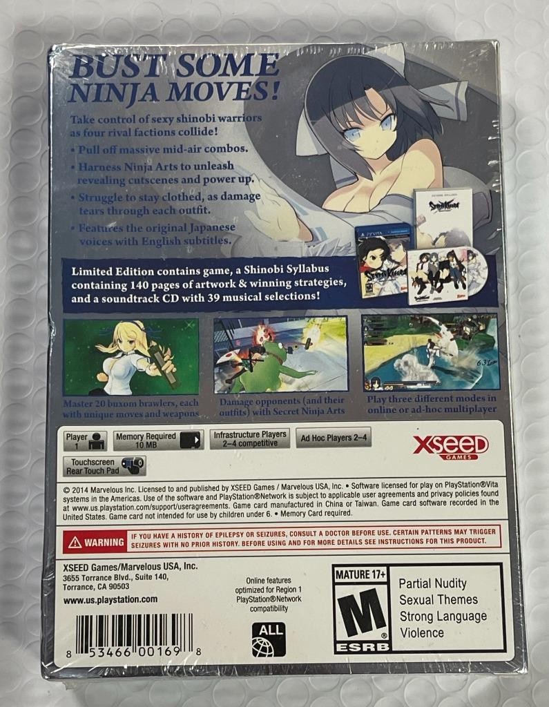 SENRAN KAGURA SHINOVI VERSUS: LET’S GET PHYSICAL EDITION (PSVITA) BRAND NEW.