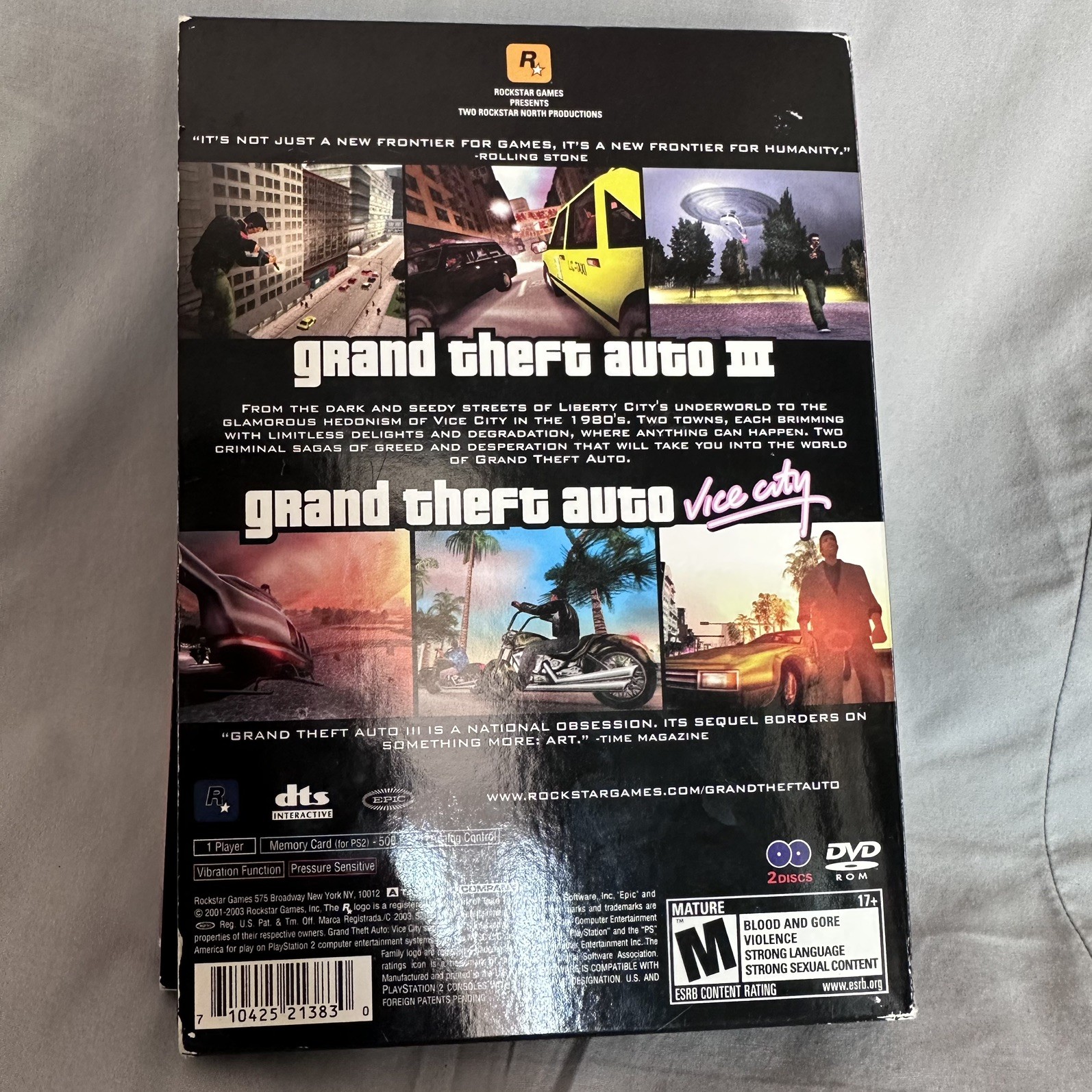 Grand Theft Auto Double Pack Rockstar Games PlayStation 2 NTSC Manual Included
