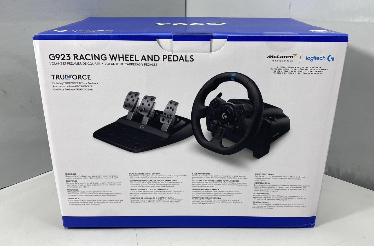 Logitech G923 Racing Wheel TRUEFORCE Dual-Clutch for PlayStation 5/4