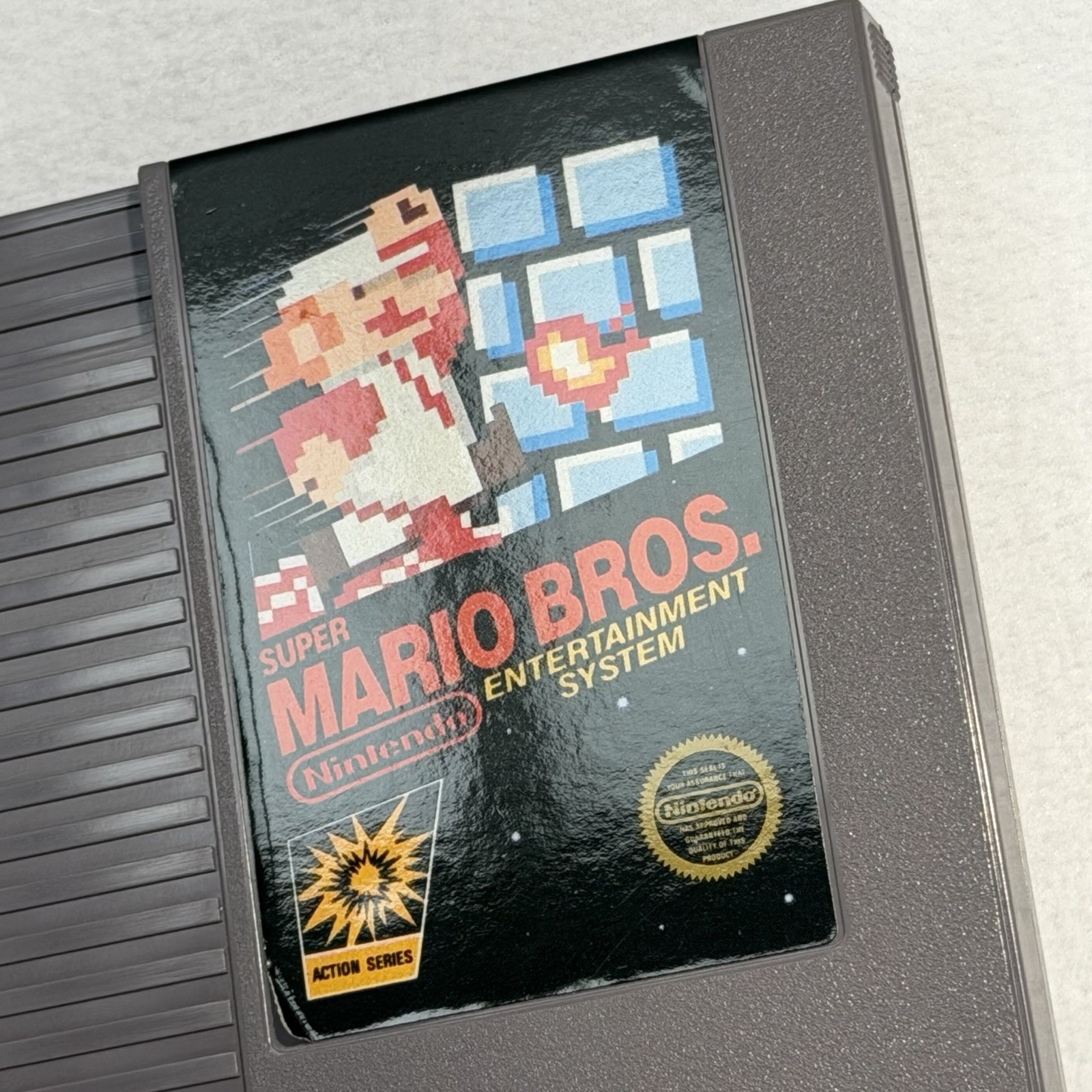 Super Mario Bros 1⭐️NICE 5 Screw Hangtab Complete CIB⭐️Nintendo NES Original USA