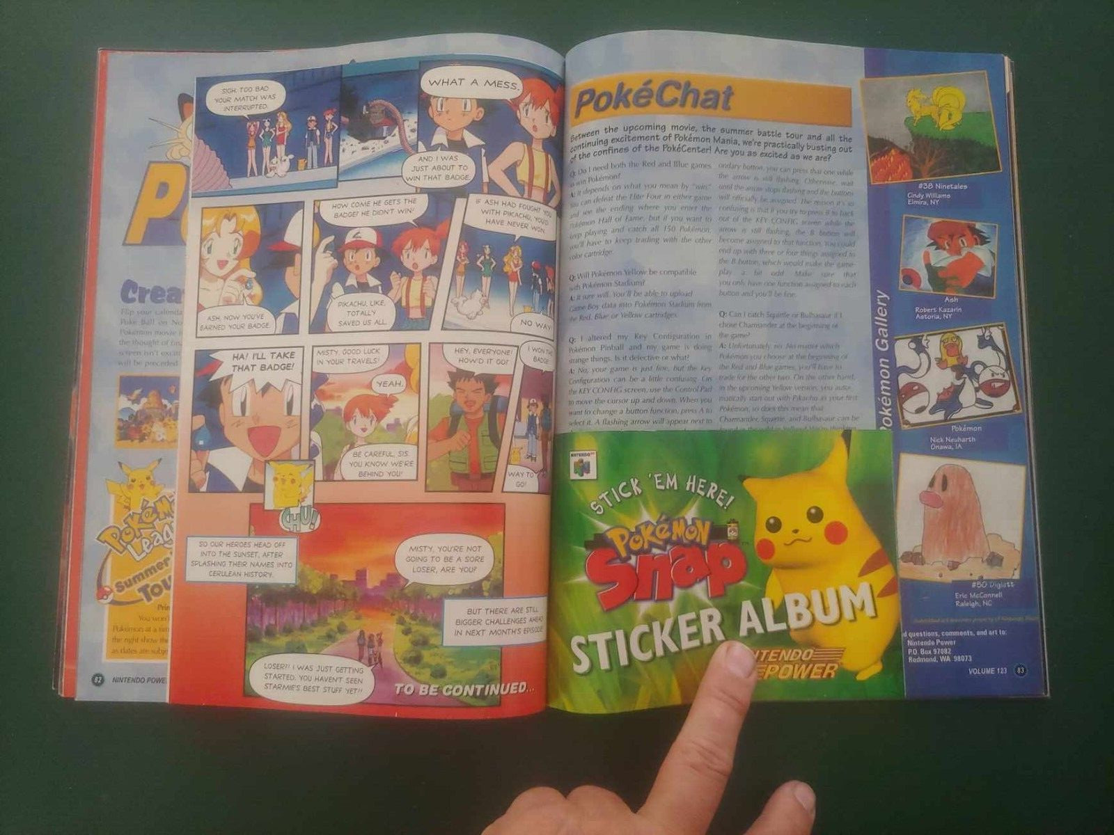NINTENDO POWER 1999 Magazine HYBRID HEAVEN Cover SUPERCROSS Poster POKEMON Comic
